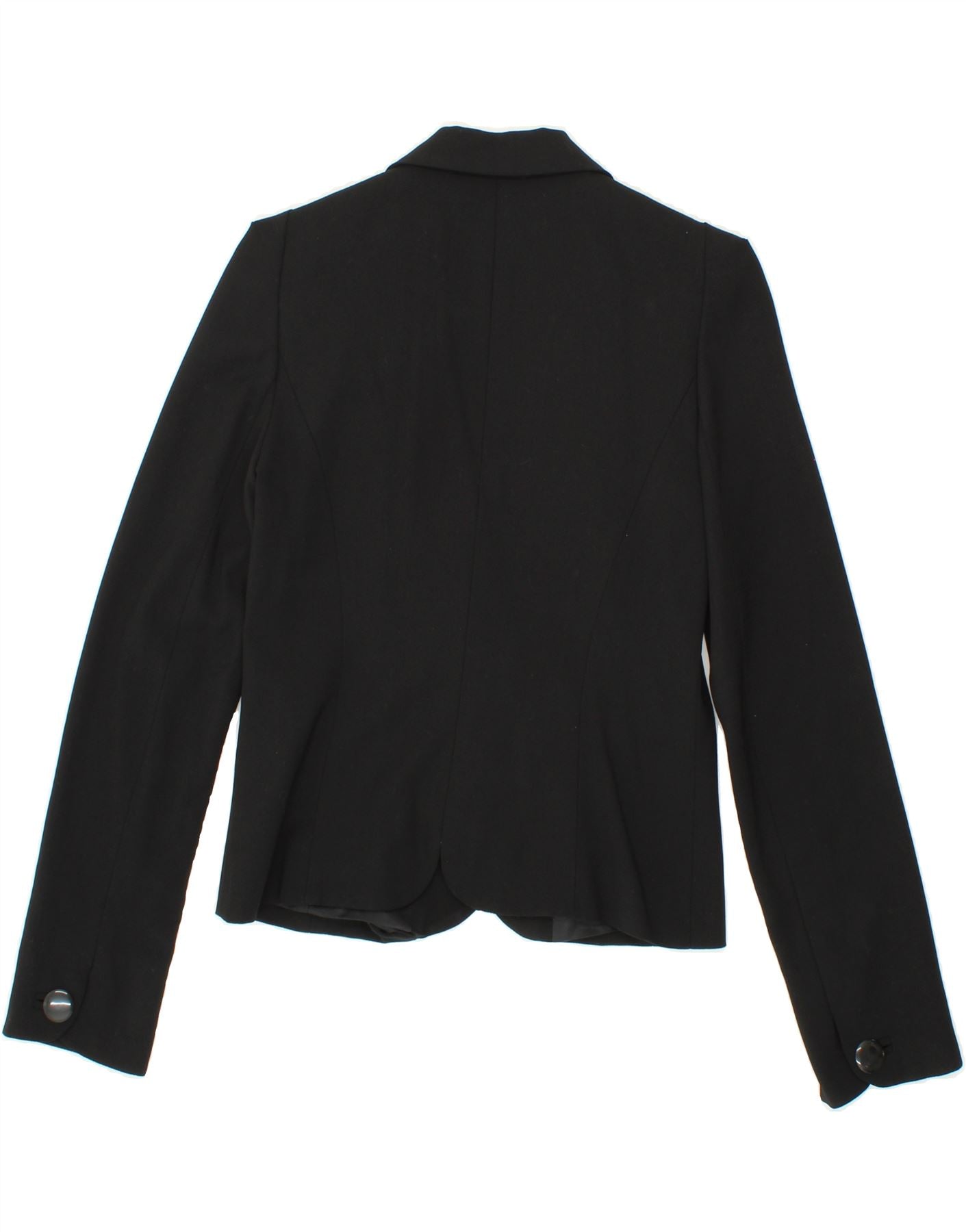 FRENCH CONNECTION Womens 2 Button Blazer Jacket UK 10 Small Black Vintage French Connection and Second-Hand French Connection from Messina Hembry