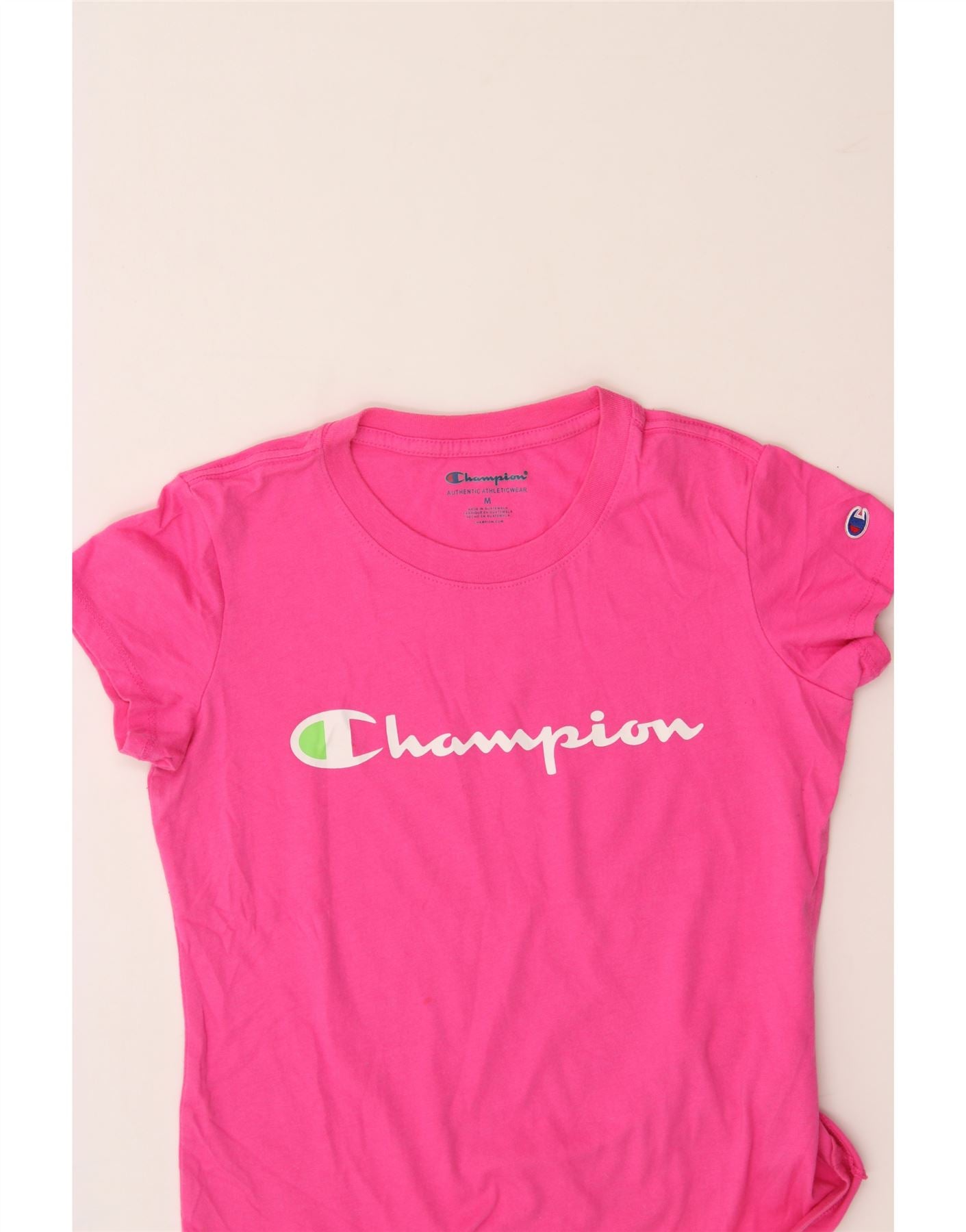 CHAMPION Girls Graphic T-Shirt Top 9-10 Years Medium Pink Vintage Champion and Second-Hand Champion from Messina Hembry