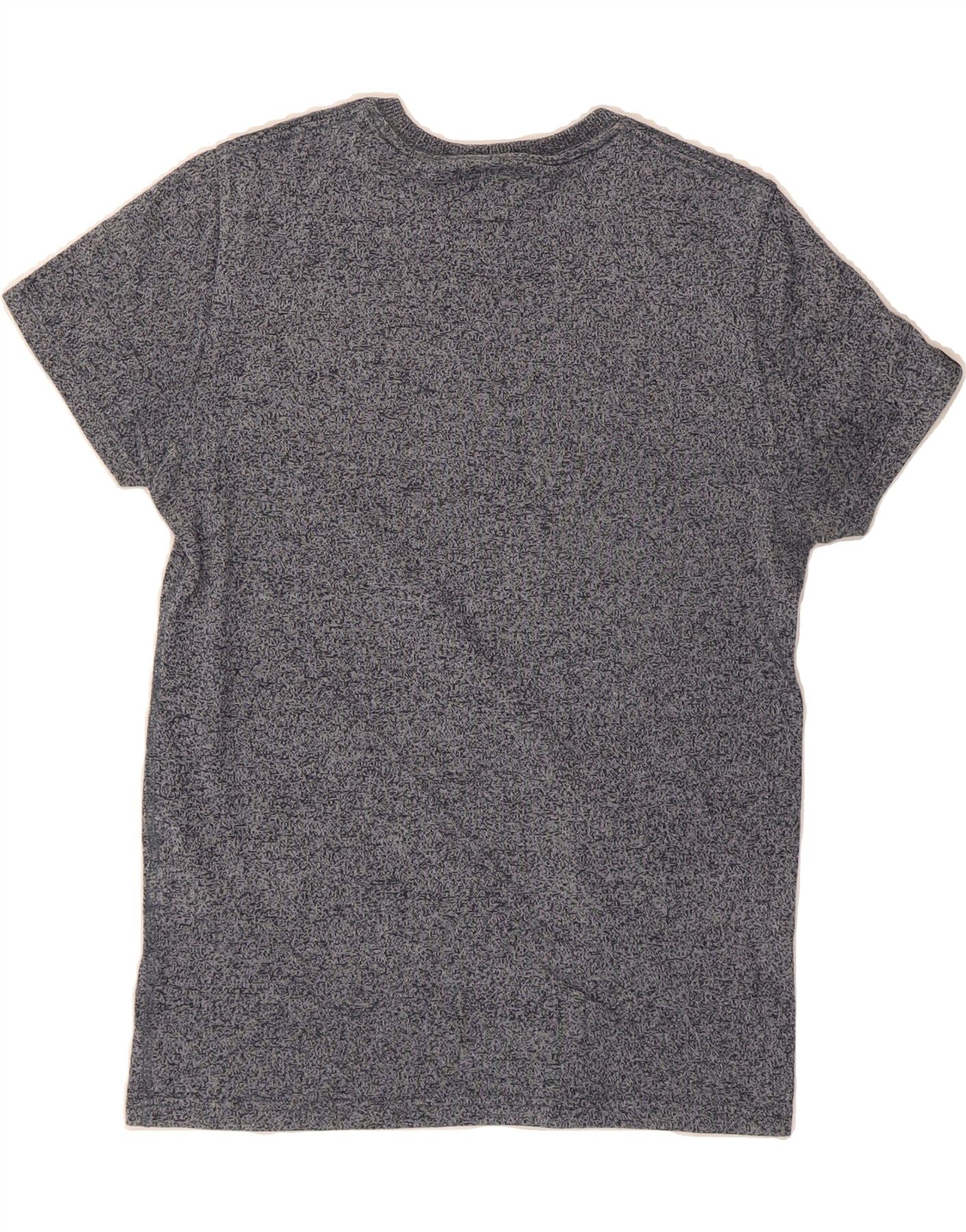 SUPERDRY Mens Graphic T-Shirt Top Medium Grey Flecked Cotton Vintage Superdry and Second-Hand Superdry from Messina Hembry
