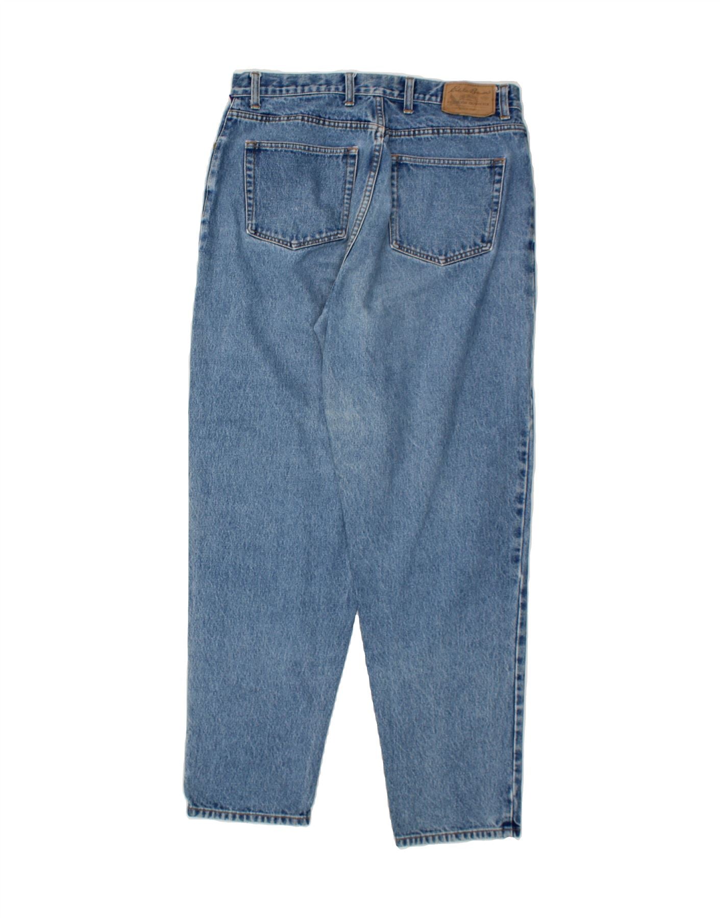 EDDIE BAUER Womens High Waist Tapered Jeans US 16 XL W32 L30 Blue Cotton Vintage Eddie Bauer and Second-Hand Eddie Bauer from Messina Hembry
