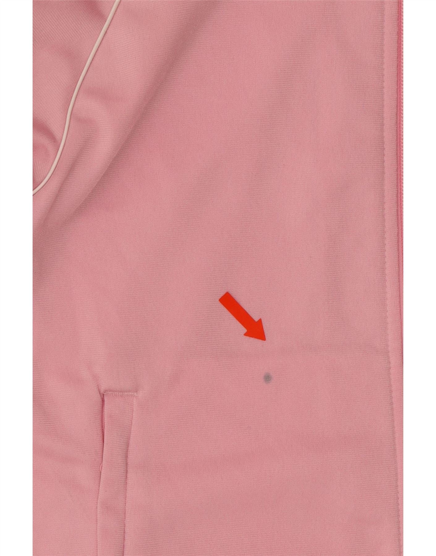 ADIDAS Girls Tracksuit Top Jacket 12-13 Years Pink Vintage Adidas and Second-Hand Adidas from Messina Hembry