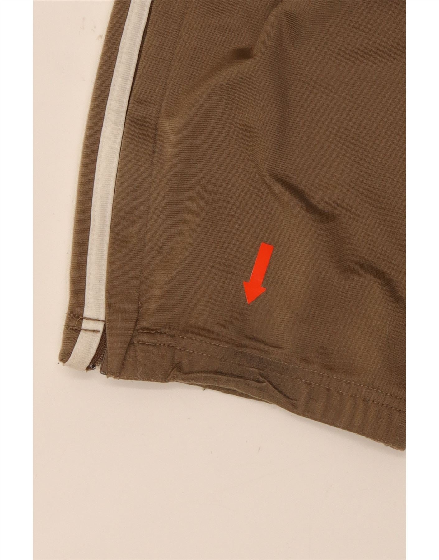 ADIDAS Boys Tracksuit Trousers Joggers 15-16 Years Brown Polyester Vintage Adidas and Second-Hand Adidas from Messina Hembry