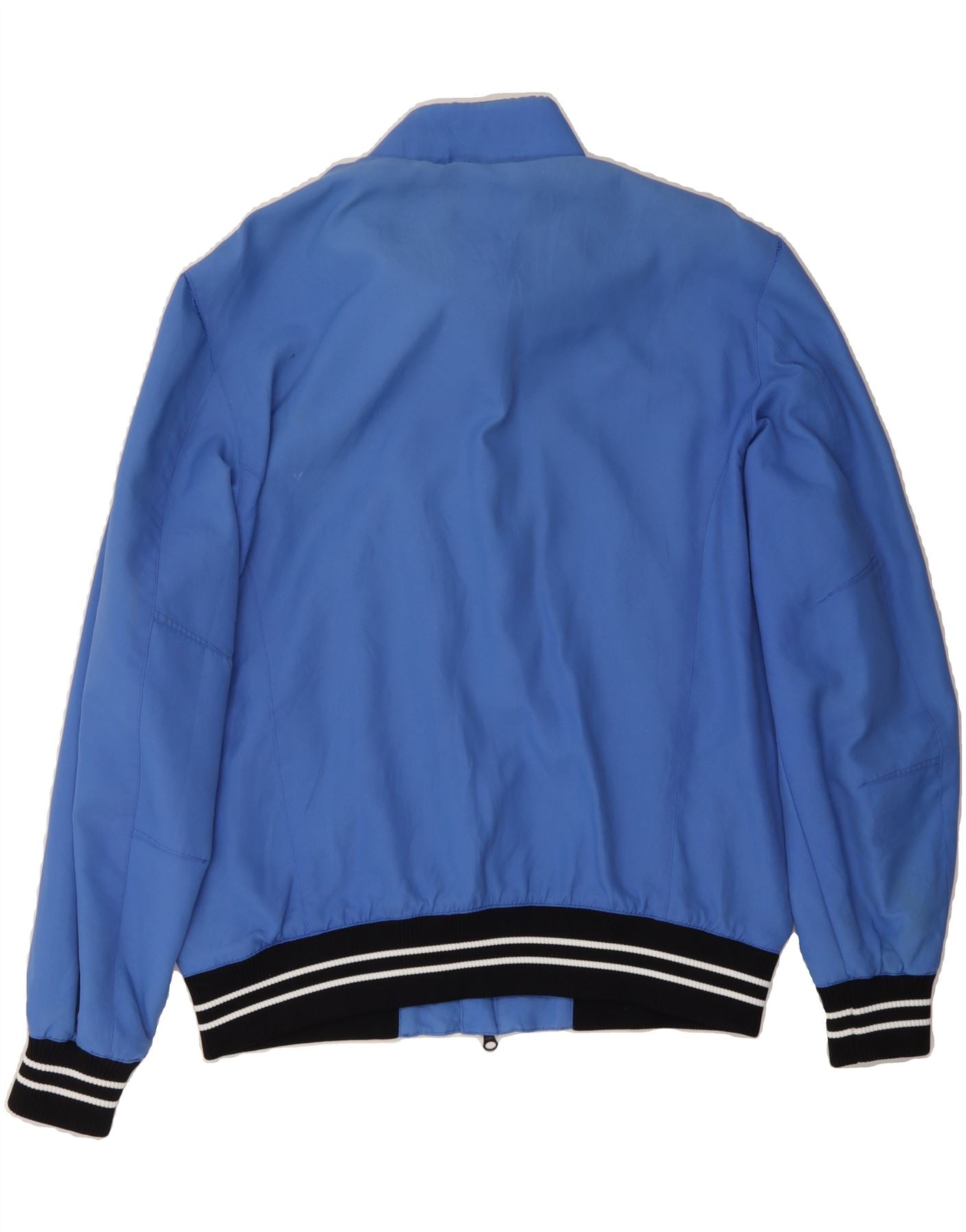 MURPHY & NYE Mens Sailmakers Bomber Jacket UK 42 XL Blue Polyester Vintage Murphy & Nye and Second-Hand Murphy & Nye from Messina Hembry