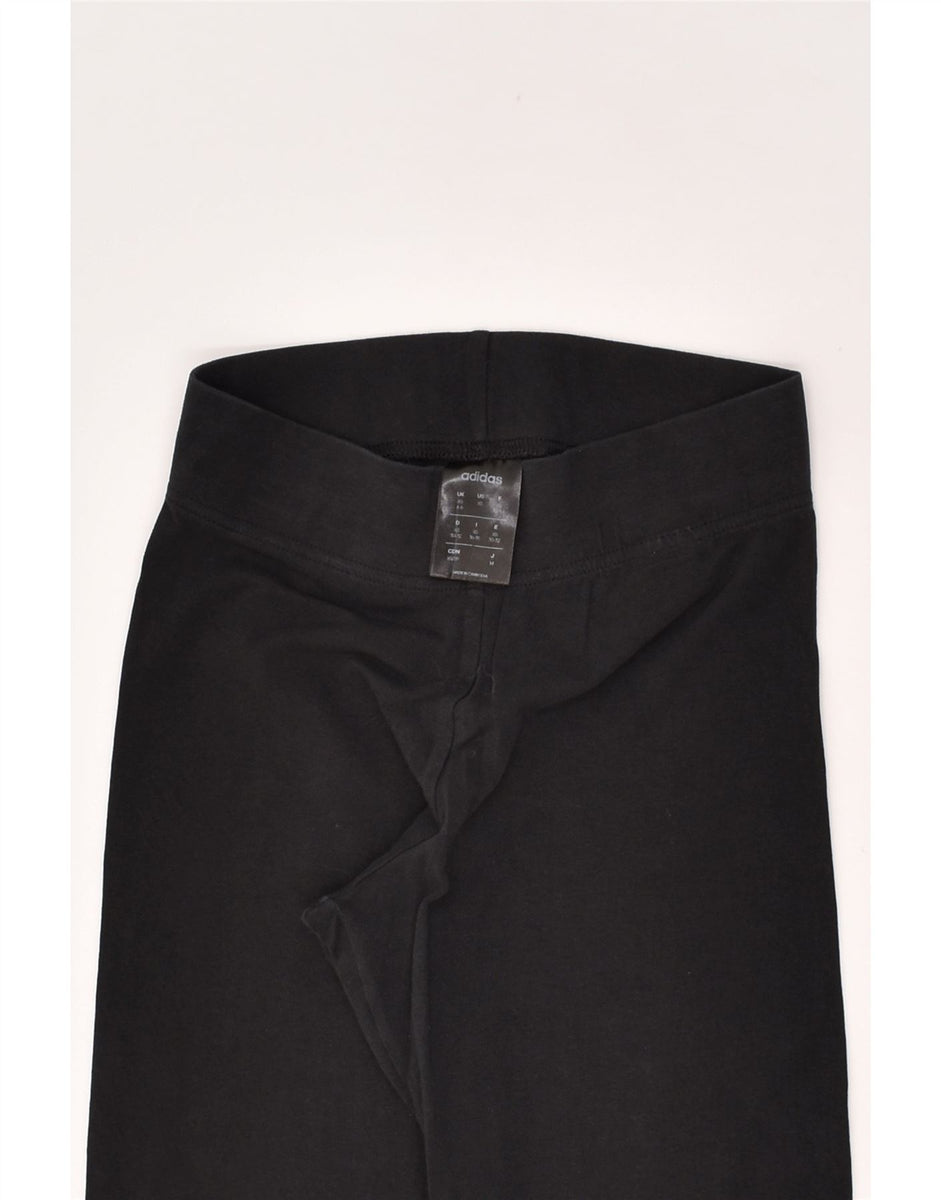 NIKE Womens Studio Capri Leggings UK 6 XS Black Cotton