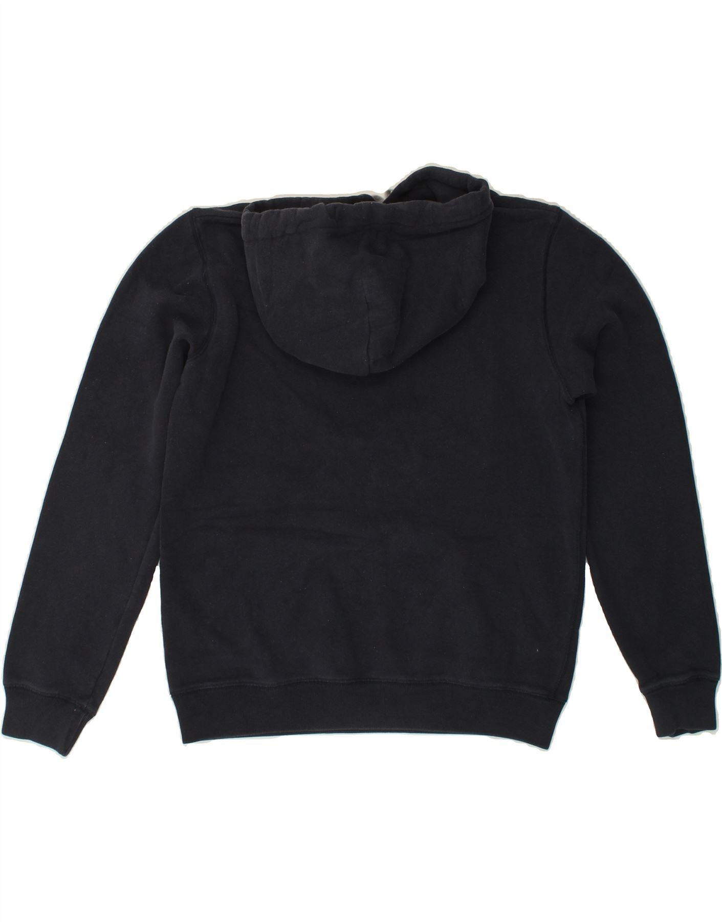 JACK WILLS Womens Graphic Hoodie Jumper UK 12 Medium  Navy Blue Cotton Vintage Jack Wills and Second-Hand Jack Wills from Messina Hembry