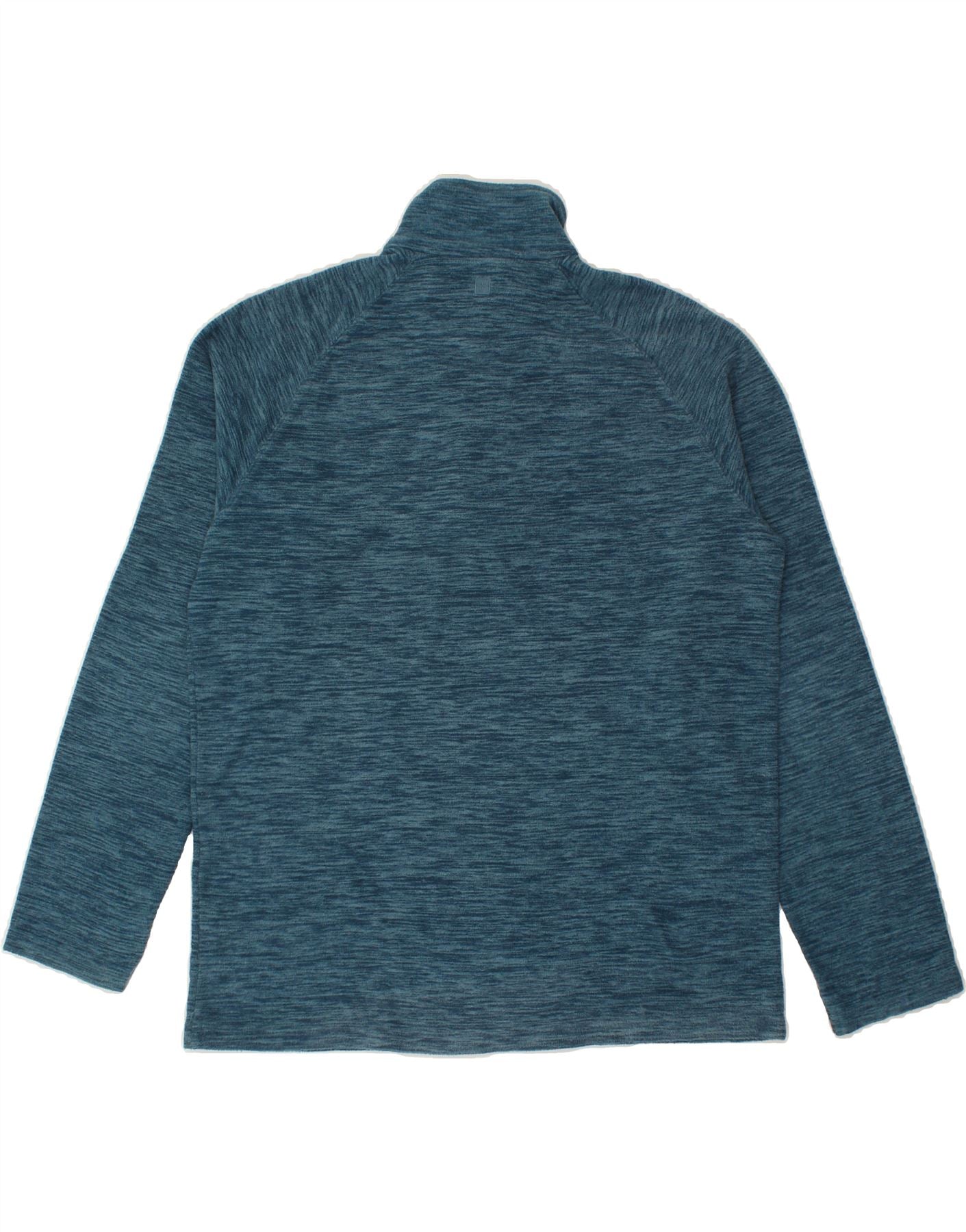 MOUNTAIN WAREHOUSE Mens Zip Neck Fleece Jumper Medium Turquoise Polyester Vintage Mountain Warehouse and Second-Hand Mountain Warehouse from Messina Hembry