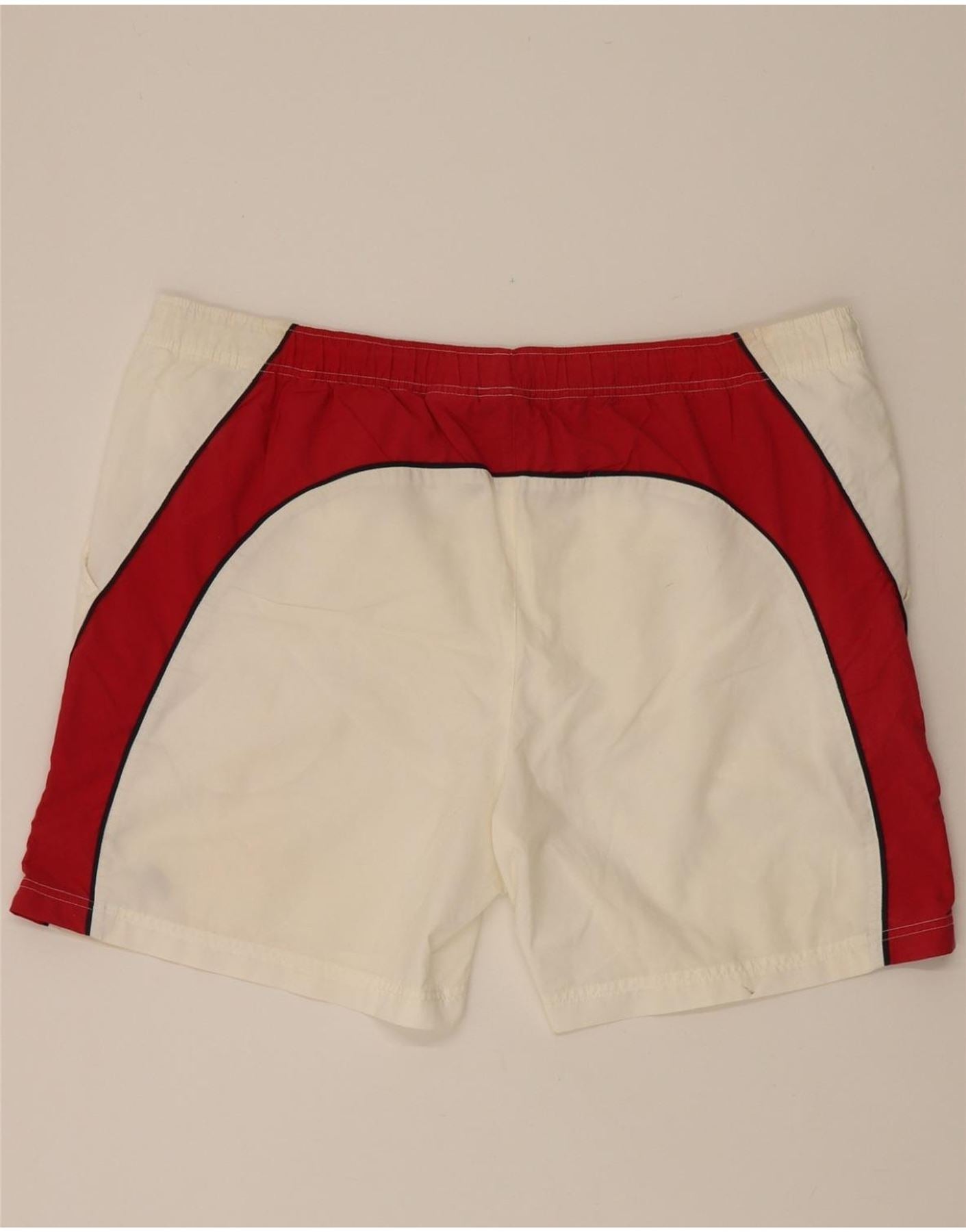 NIKE Mens Sport Shorts UK 40/42 2XL  White Colourblock Polyester Vintage Nike and Second-Hand Nike from Messina Hembry