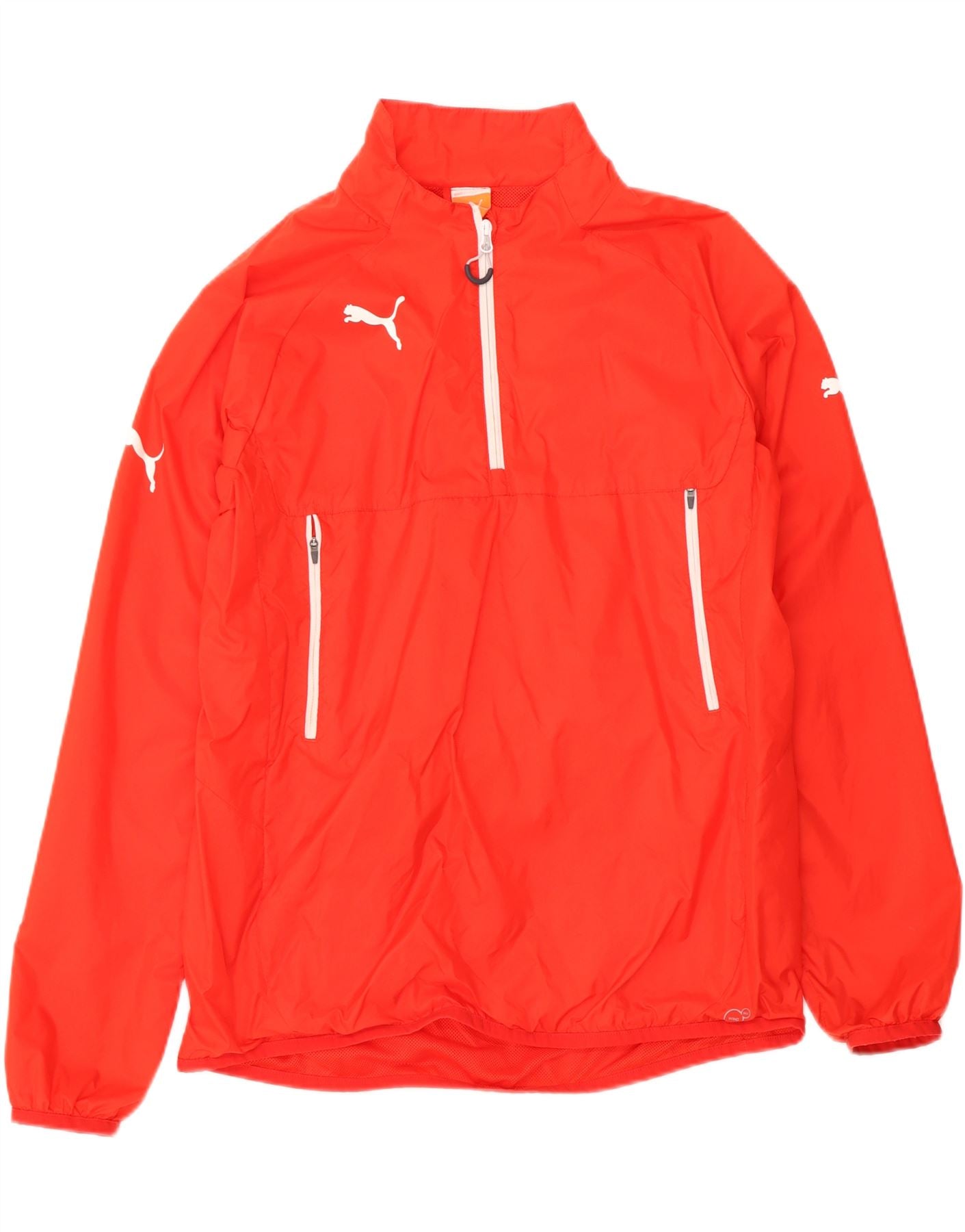 PUMA Mens Pullover Tracksuit Top Jacket Large Red Polyester Vintage Puma and Second-Hand Puma from Messina Hembry