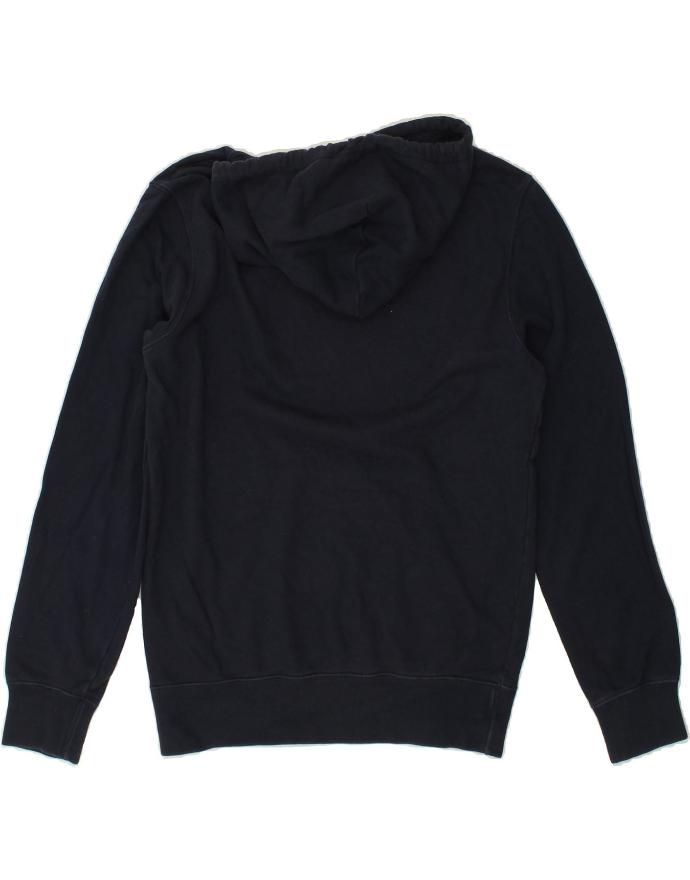 CHAMPION Womens Graphic Hoodie Jumper UK 16 Large Navy Blue Cotton Vintage Champion and Second-Hand Champion from Messina Hembry