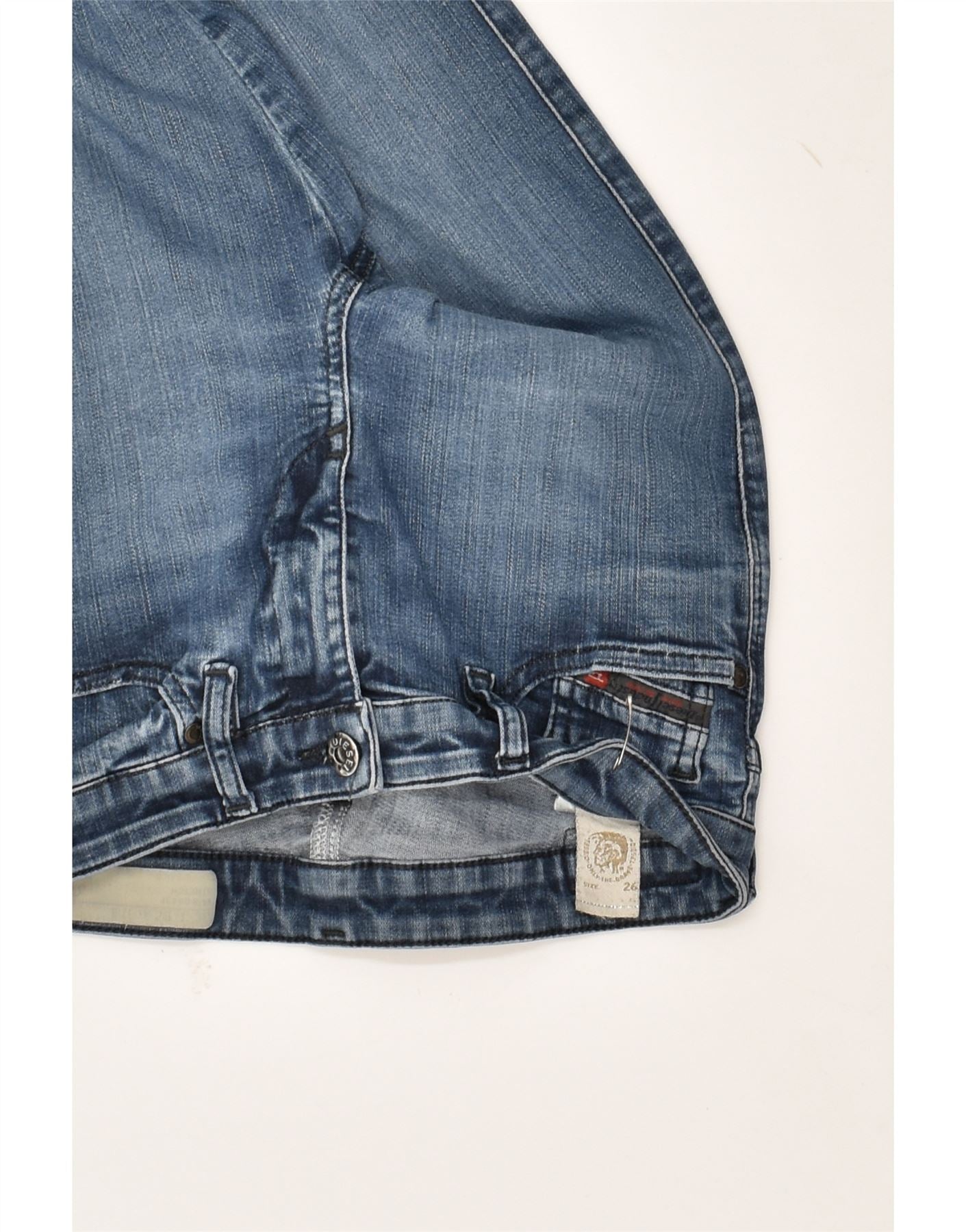 DIESEL Womens Skinny Jeans W26 L27 Blue Cotton | Vintage Diesel | Thrift | Second-Hand Diesel | Used Clothing | Messina Hembry
