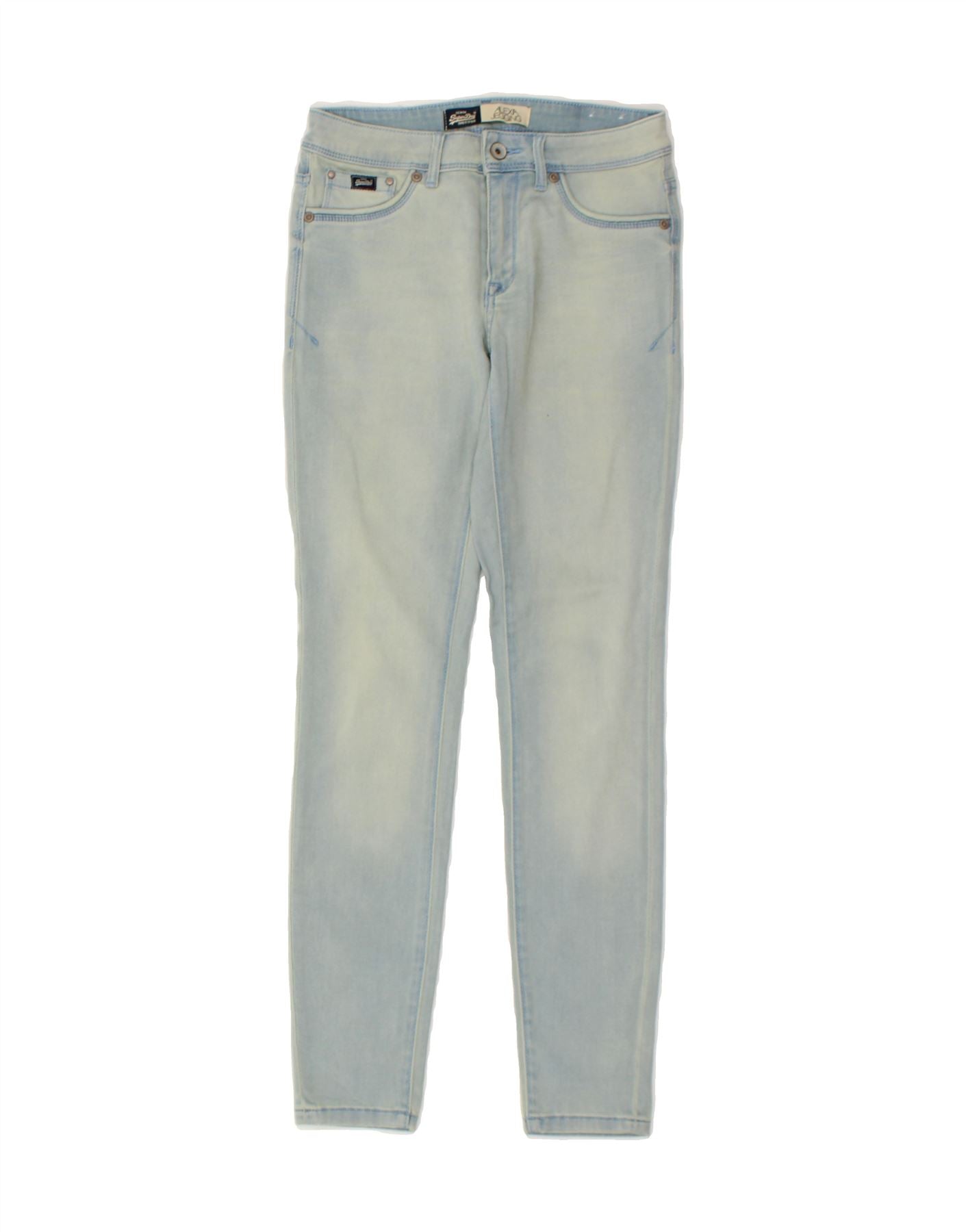 SUPERDRY Womens Alexa Jegging Skinny Jeans W30 L30 Blue Cotton Vintage Superdry and Second-Hand Superdry from Messina Hembry