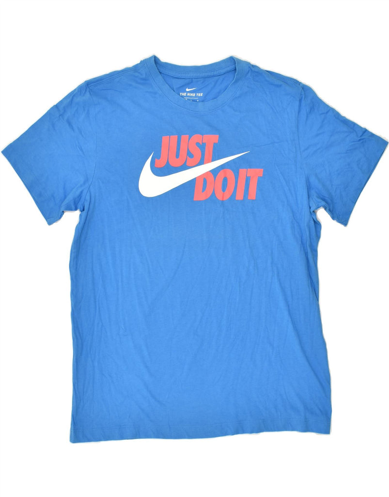 NIKE Mens Graphic T-Shirt Top Large Blue Cotton | Vintage Nike | Thrift | Second-Hand Nike | Used Clothing | Messina Hembry 