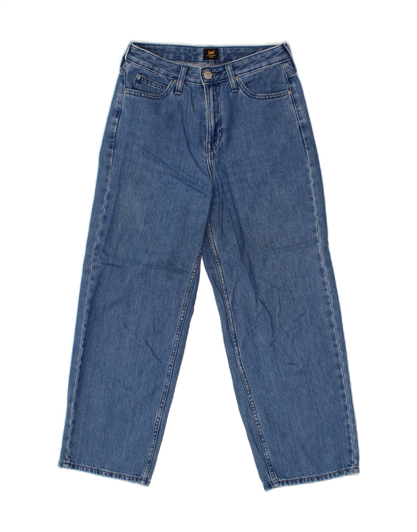 LEE Womens Wide Leg Jeans W25 L26 Blue Cotton Vintage Lee and Second-Hand Lee from Messina Hembry