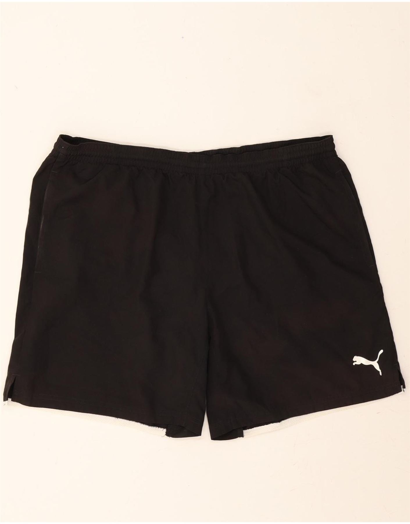 PUMA Mens Sport Shorts XL Black Polyester Vintage Puma and Second-Hand Puma from Messina Hembry