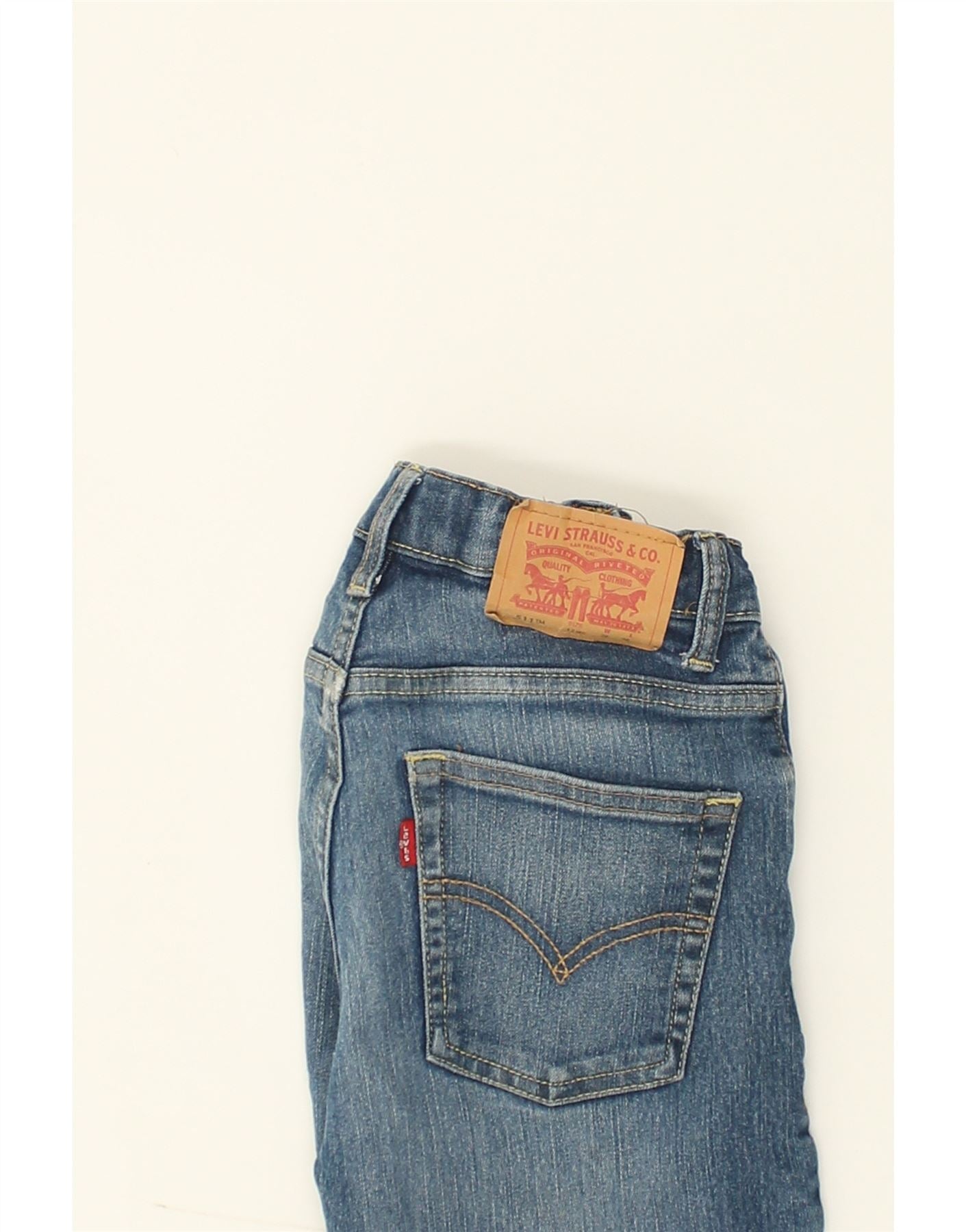 LEVI'S Boys 511 Straight Jeans 11-12 Years W26 L26  Blue Cotton | Vintage Levi's | Thrift | Second-Hand Levi's | Used Clothing | Messina Hembry