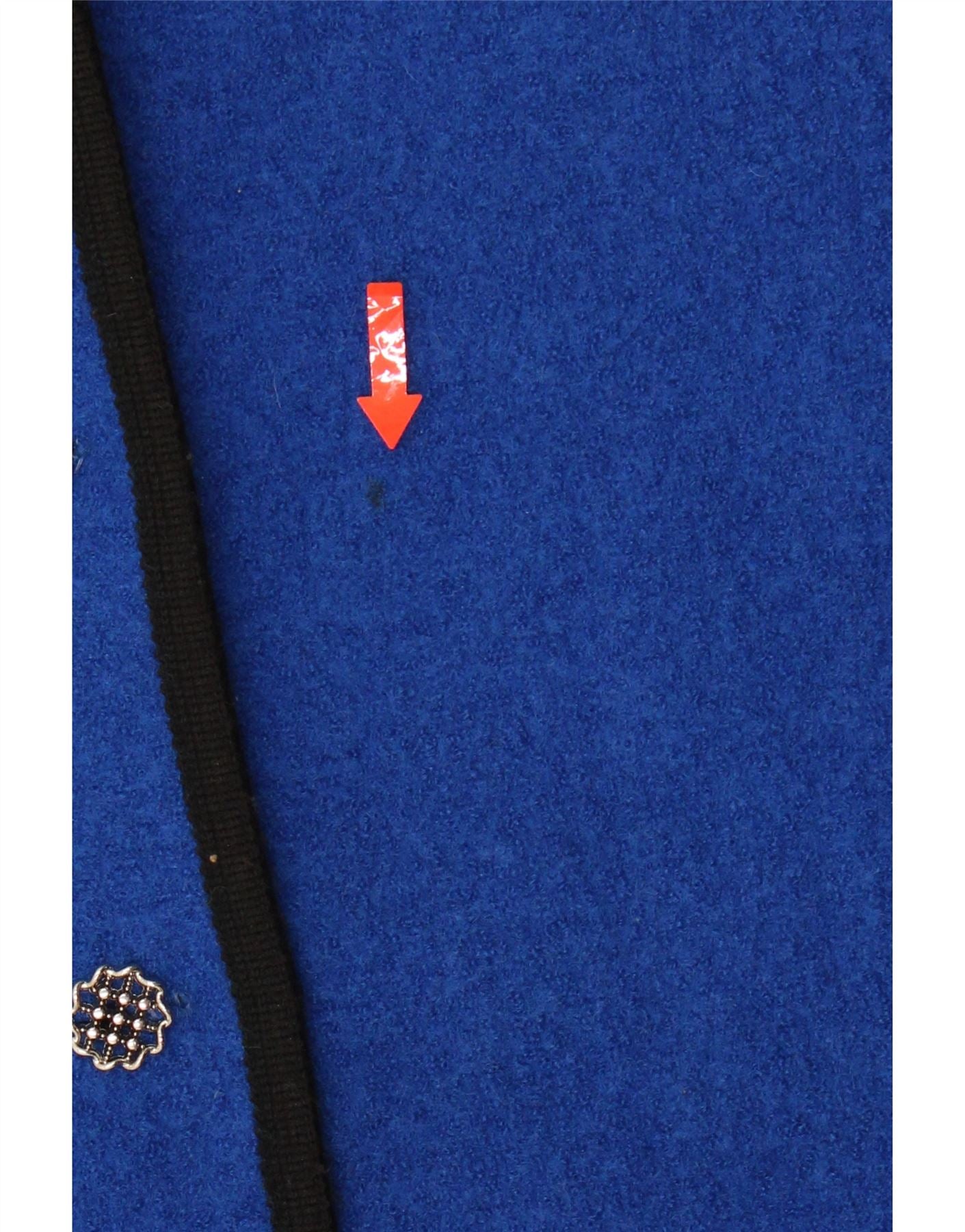 VINTAGE Womens 5 Button Blazer Jacket UK 14 Large Blue Vintage Vintage and Second-Hand Vintage from Messina Hembry