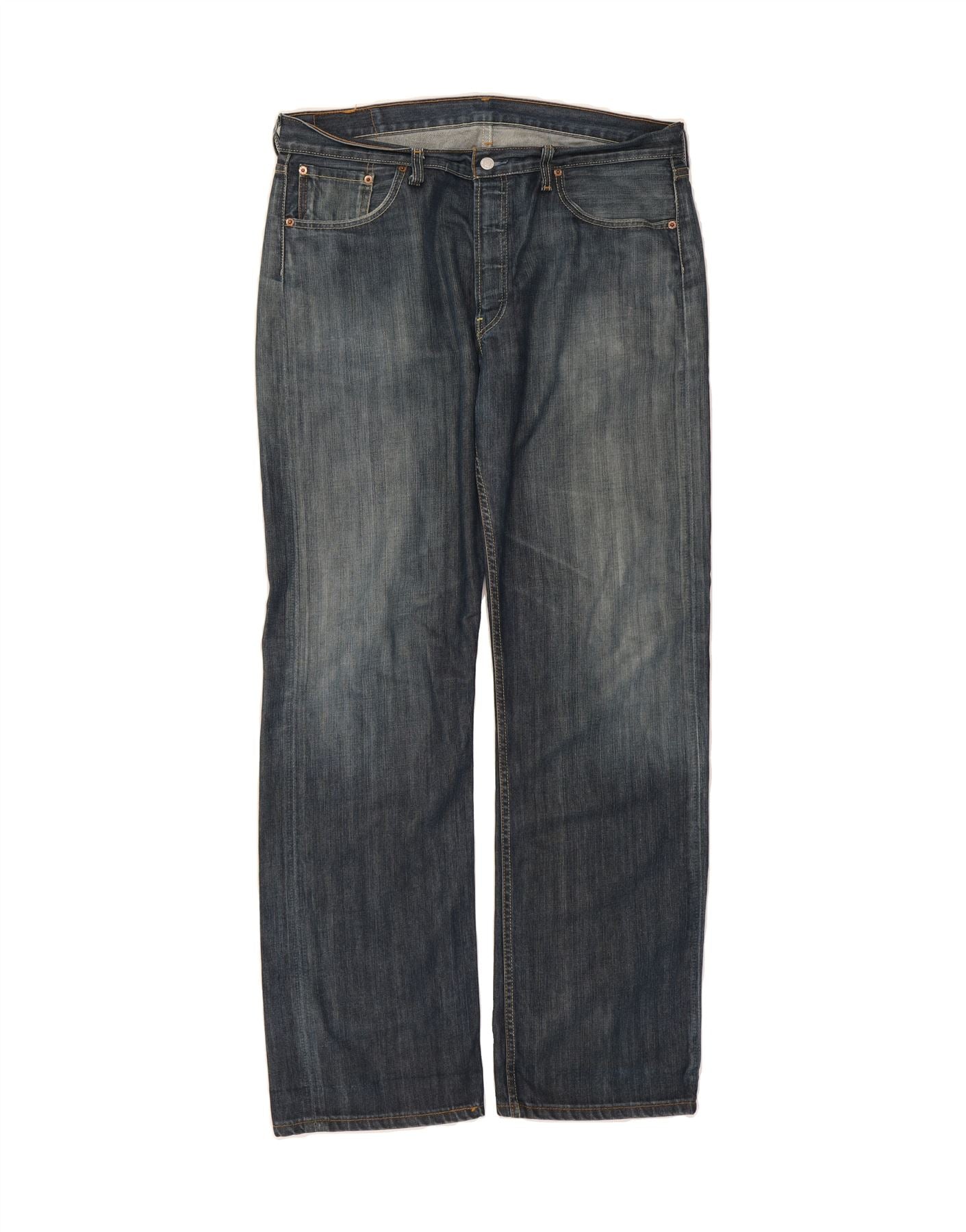 LEVI'S Mens 501 Straight Jeans W38 L34 Blue Vintage Levi's and Second-Hand Levi's from Messina Hembry