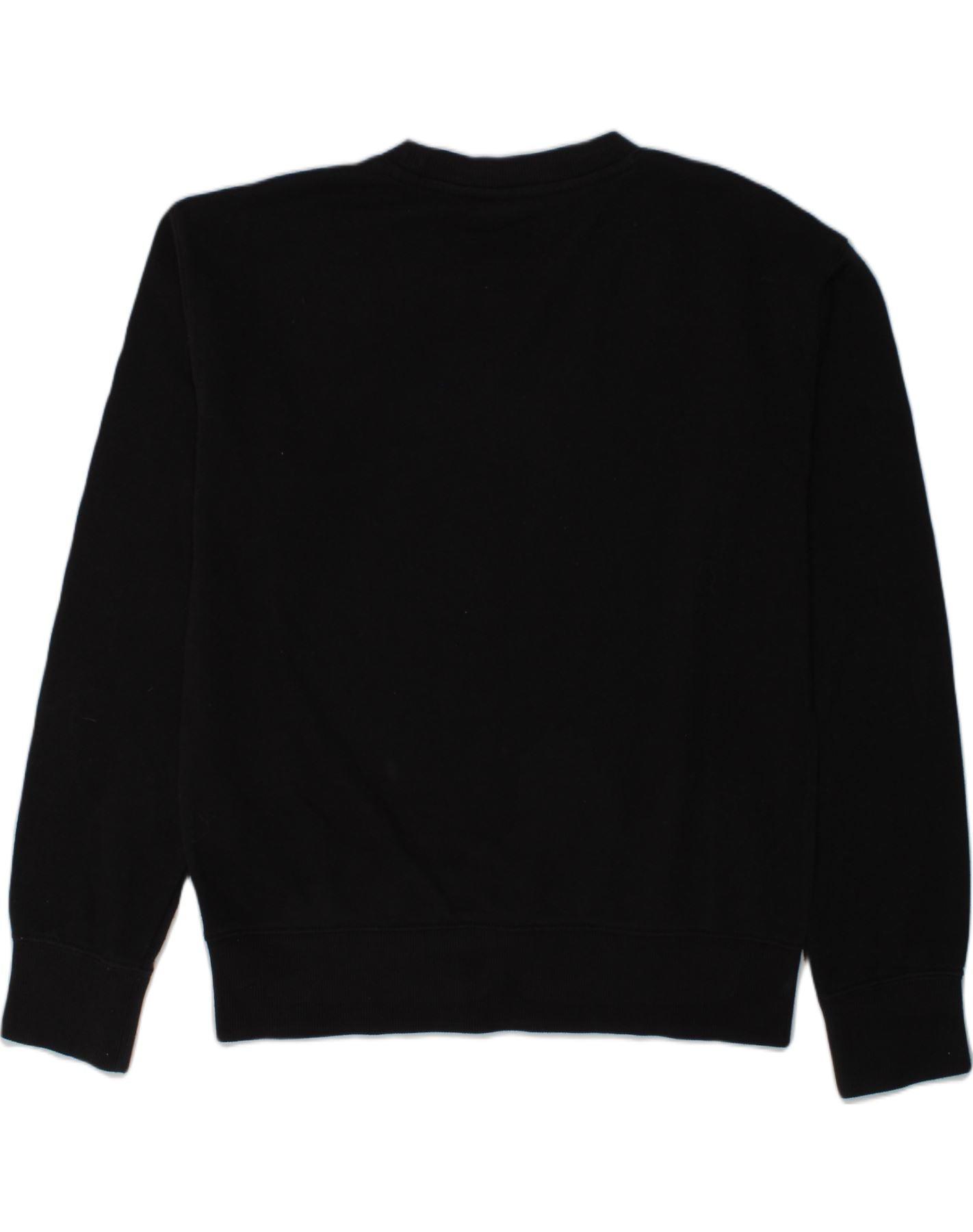 CHAMPION Boys Graphic Sweatshirt Jumper 11-12 Years Large Black Cotton | Vintage Champion | Thrift | Second-Hand Champion | Used Clothing | Messina Hembry