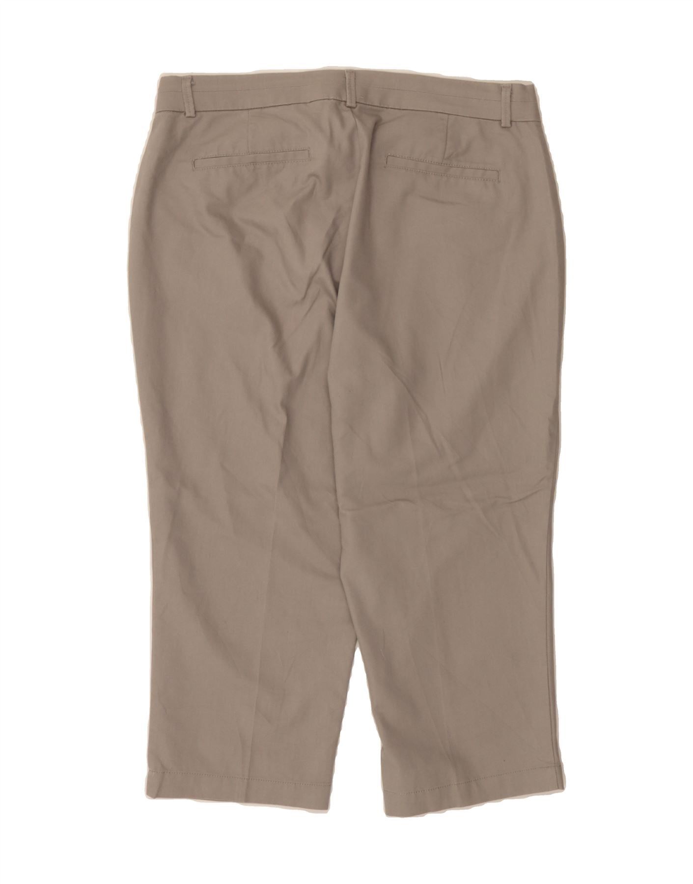 DOCKERS Womens Straight Capri Trousers US 10 Large W34 L20 Grey Cotton Vintage Dockers and Second-Hand Dockers from Messina Hembry