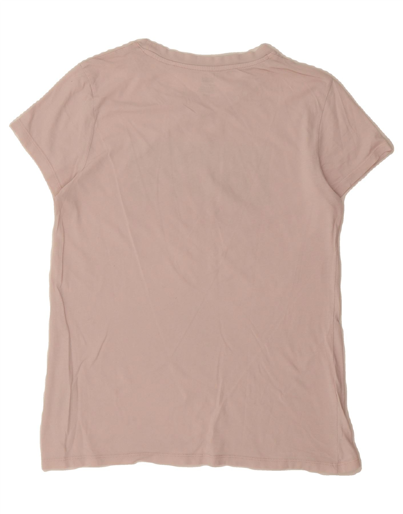 LEVI'S Womens Graphic T-Shirt Top UK 14 Medium Pink Vintage Levi's and Second-Hand Levi's from Messina Hembry