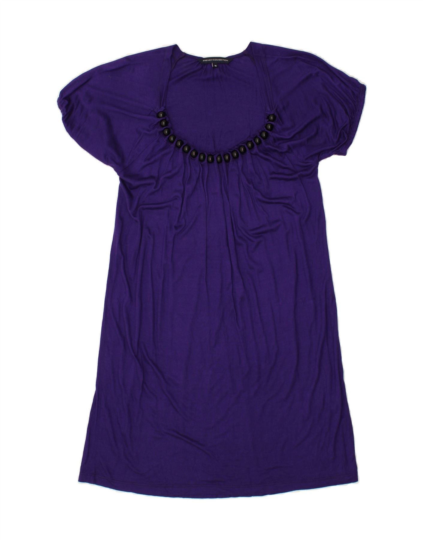 FRENCH CONNECTION Womens Batwing Tent Dress UK 10 Small Purple Viscose Vintage French Connection and Second-Hand French Connection from Messina Hembry