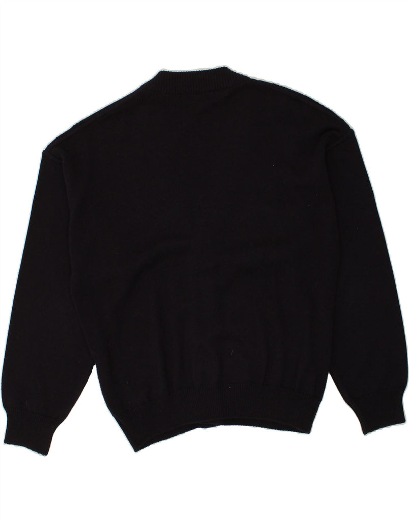 VINTAGE Mens Cardigan Sweater EU 48 Medium Navy Blue Cotton | Vintage Vintage | Thrift | Second-Hand Vintage | Used Clothing | Messina Hembry 