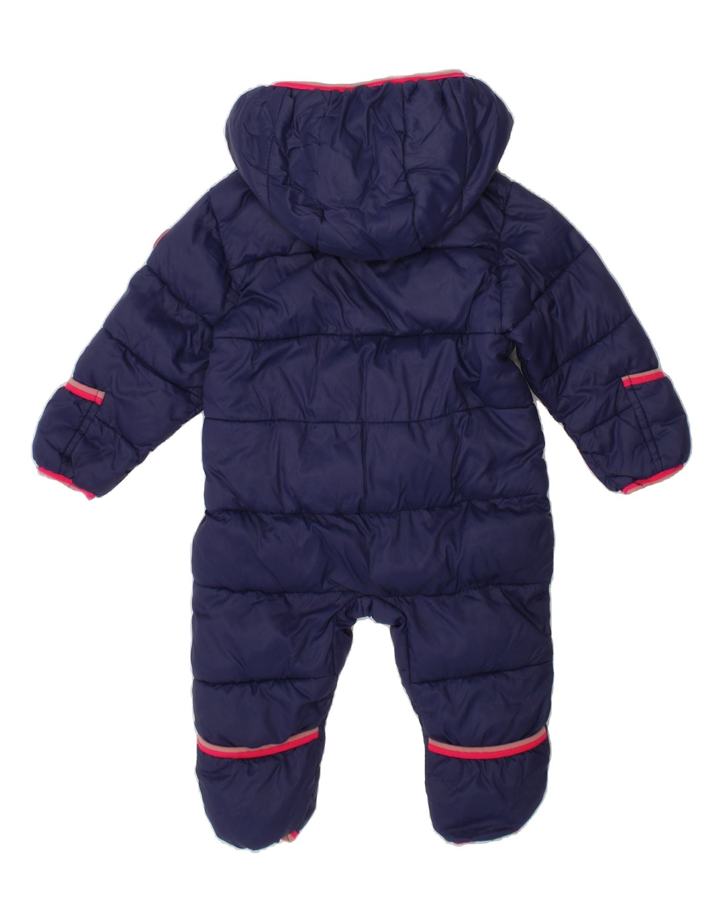MICHAEL KORS Baby Girls Winter Hooded Jumpsuit 6-9 Months  Navy Blue Vintage Michael Kors and Second-Hand Michael Kors from Messina Hembry