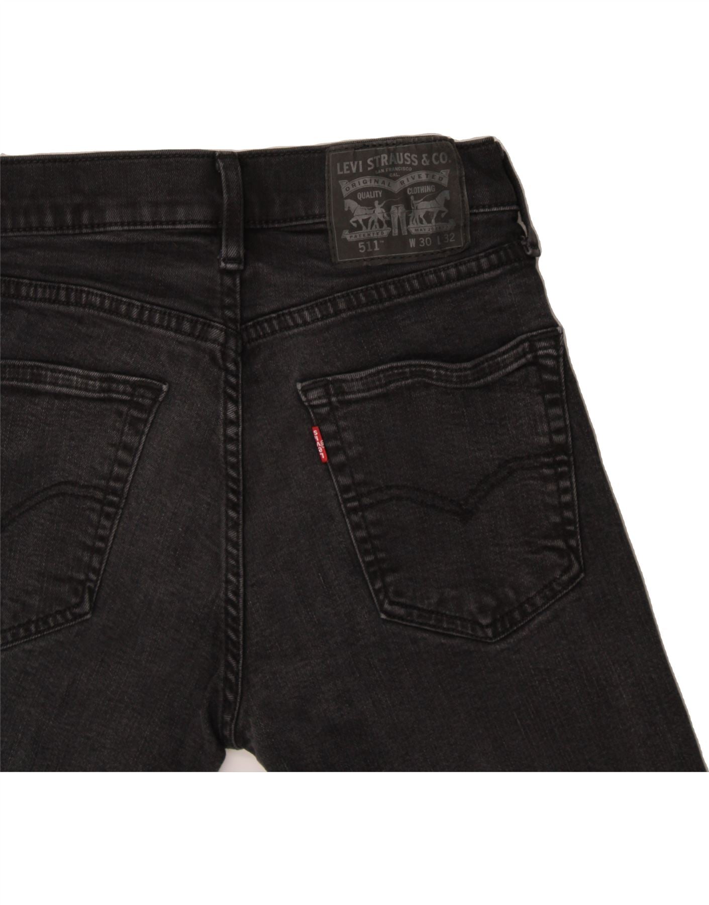 LEVI'S Mens 511 Slim Jeans W30 L32 Black Cotton Vintage Levi's and Second-Hand Levi's from Messina Hembry