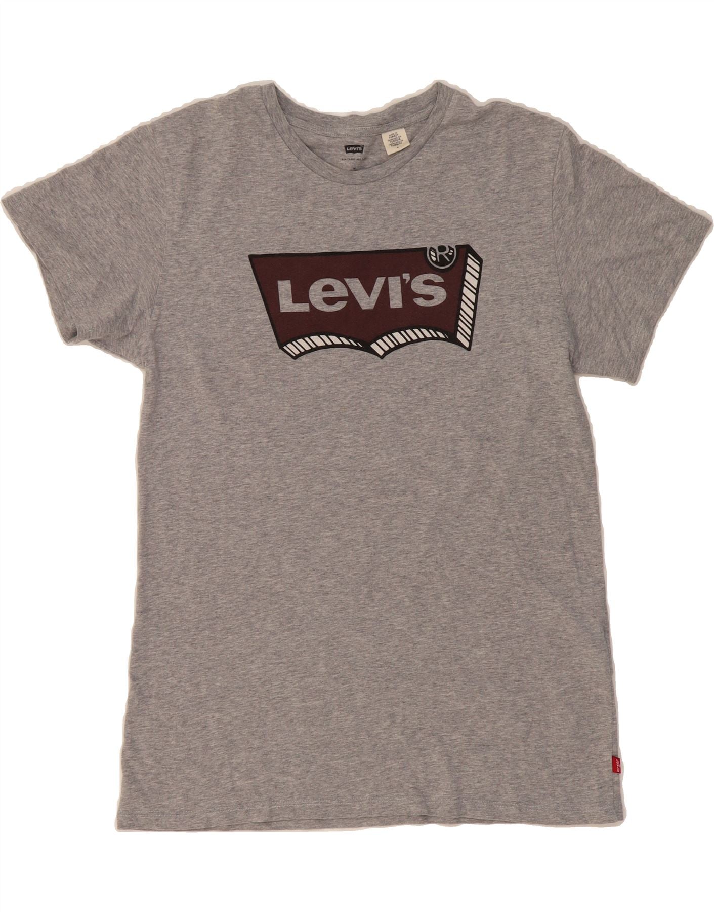 LEVI'S Mens Graphic T-Shirt Top Medium Grey Cotton Vintage Levi's and Second-Hand Levi's from Messina Hembry
