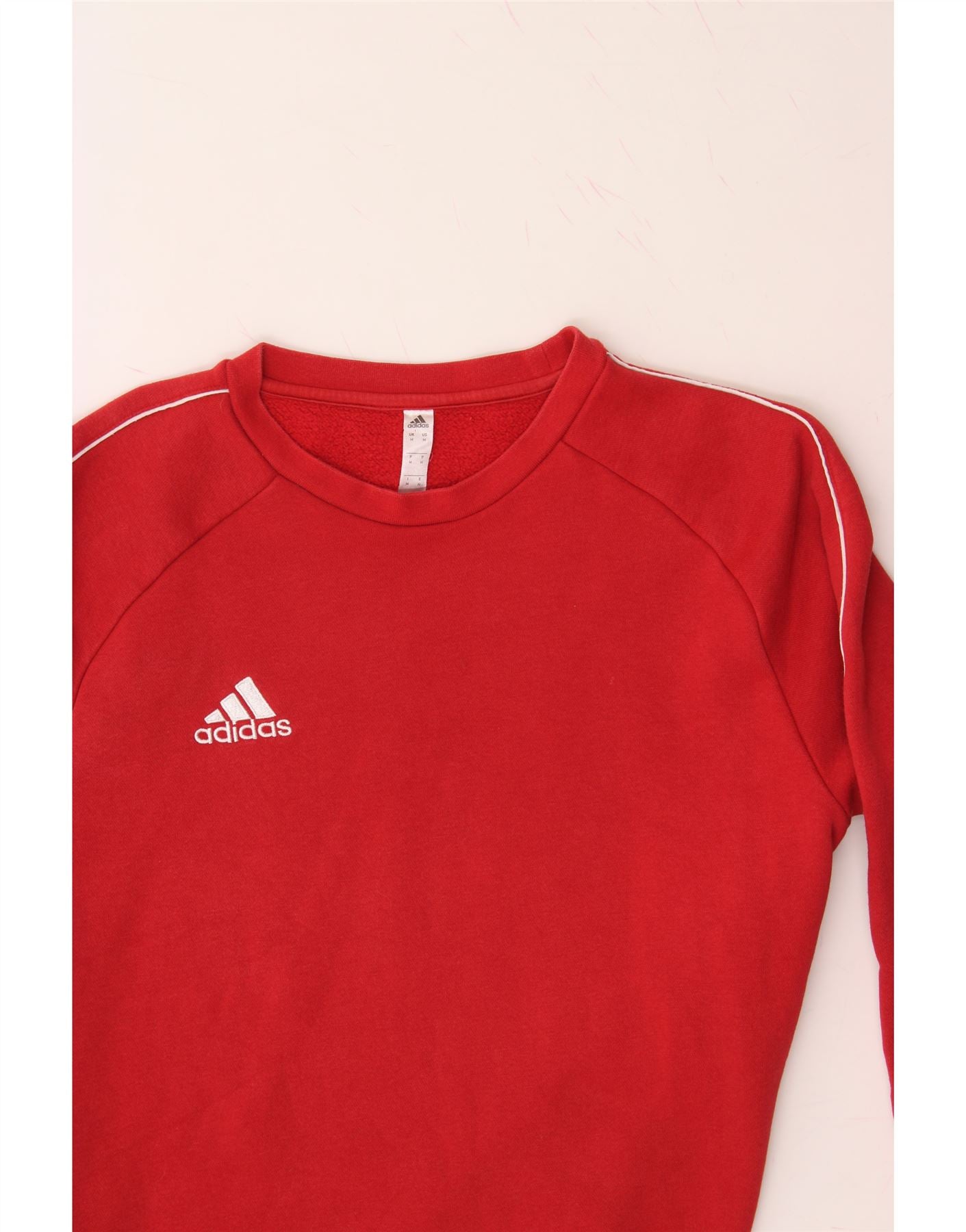 ADIDAS Mens Sweatshirt Jumper Medium Red Cotton Vintage Adidas and Second-Hand Adidas from Messina Hembry