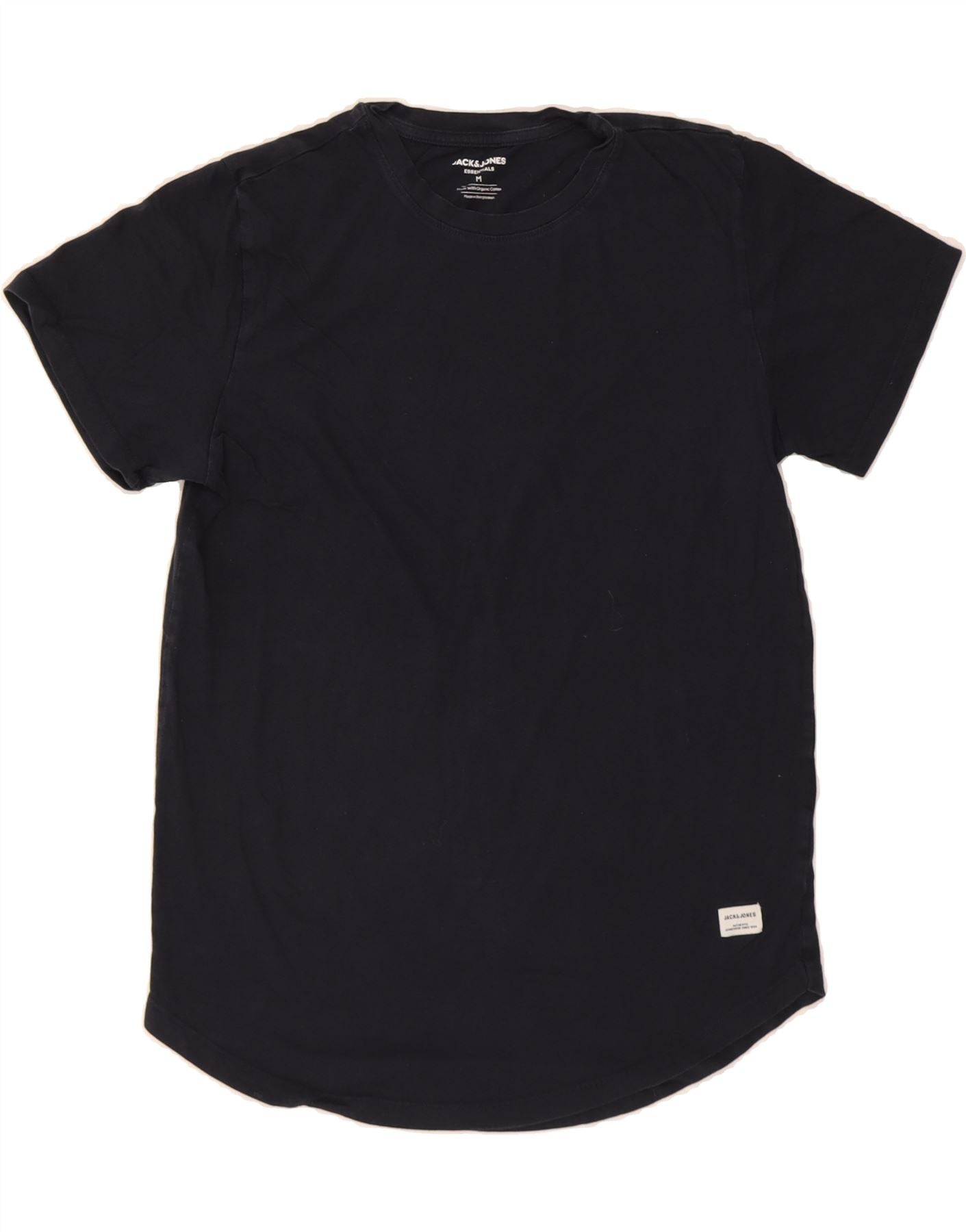 JACK & JONES Mens T-Shirt Top Medium Navy Blue Cotton Vintage Jack & Jones and Second-Hand Jack & Jones from Messina Hembry