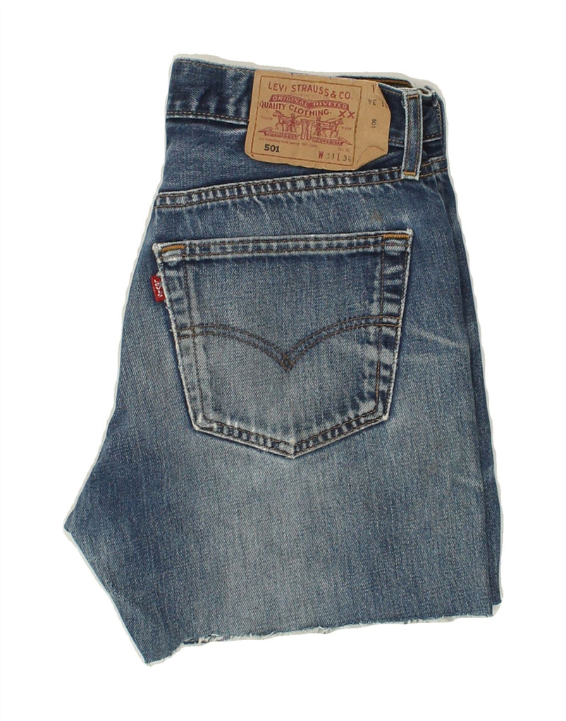 LEVI'S Mens 501 Denim Shorts W31 Medium Blue | Vintage Levi's | Thrift | Second-Hand Levi's | Used Clothing | Messina Hembry 