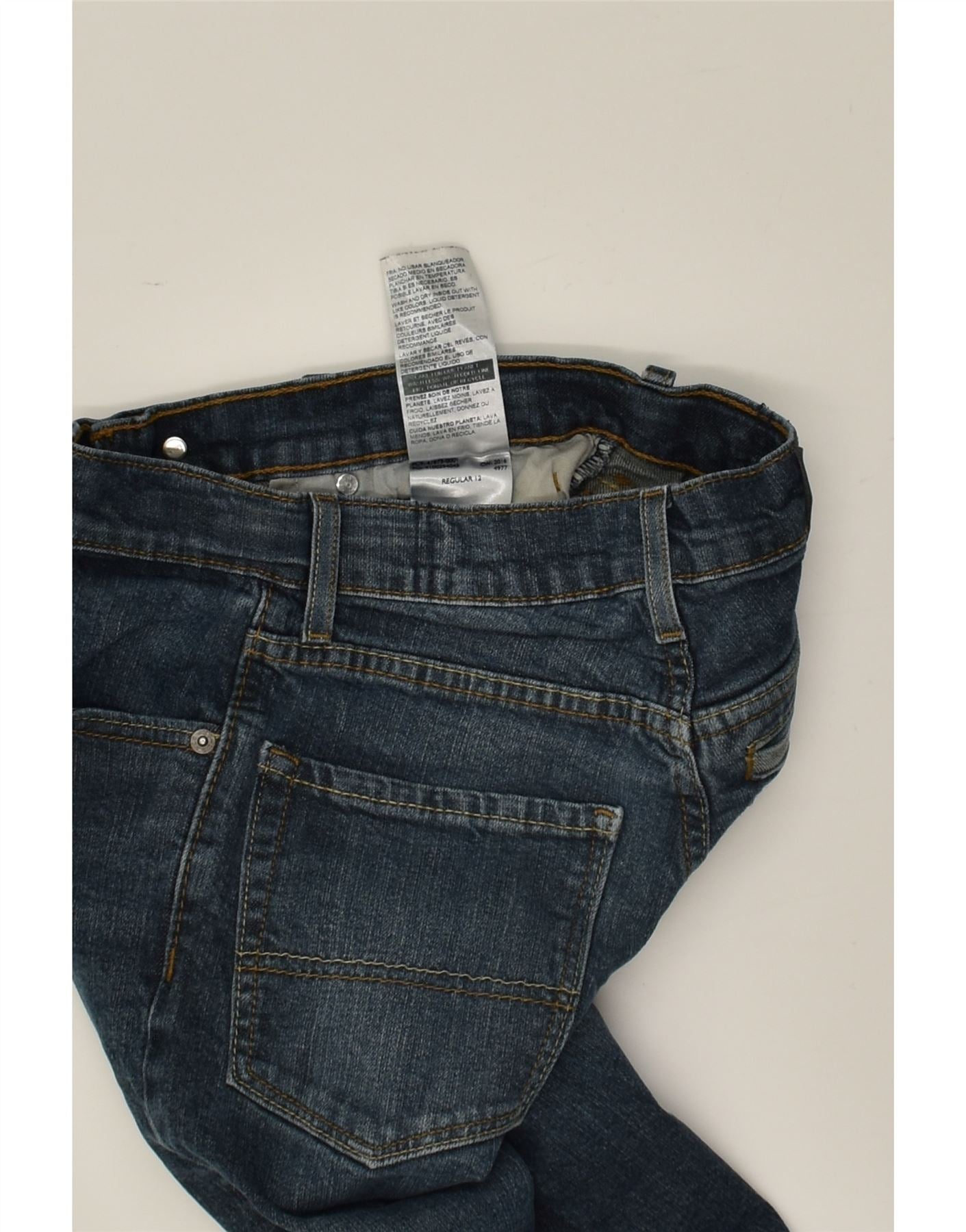 DENIZEN BY LEVI'S Boys 216 Skinny Jeans 11-12 Years W26 L26 Navy Blue | Vintage Denizen By Levi's | Thrift | Second-Hand Denizen By Levi's | Used Clothing | Messina Hembry