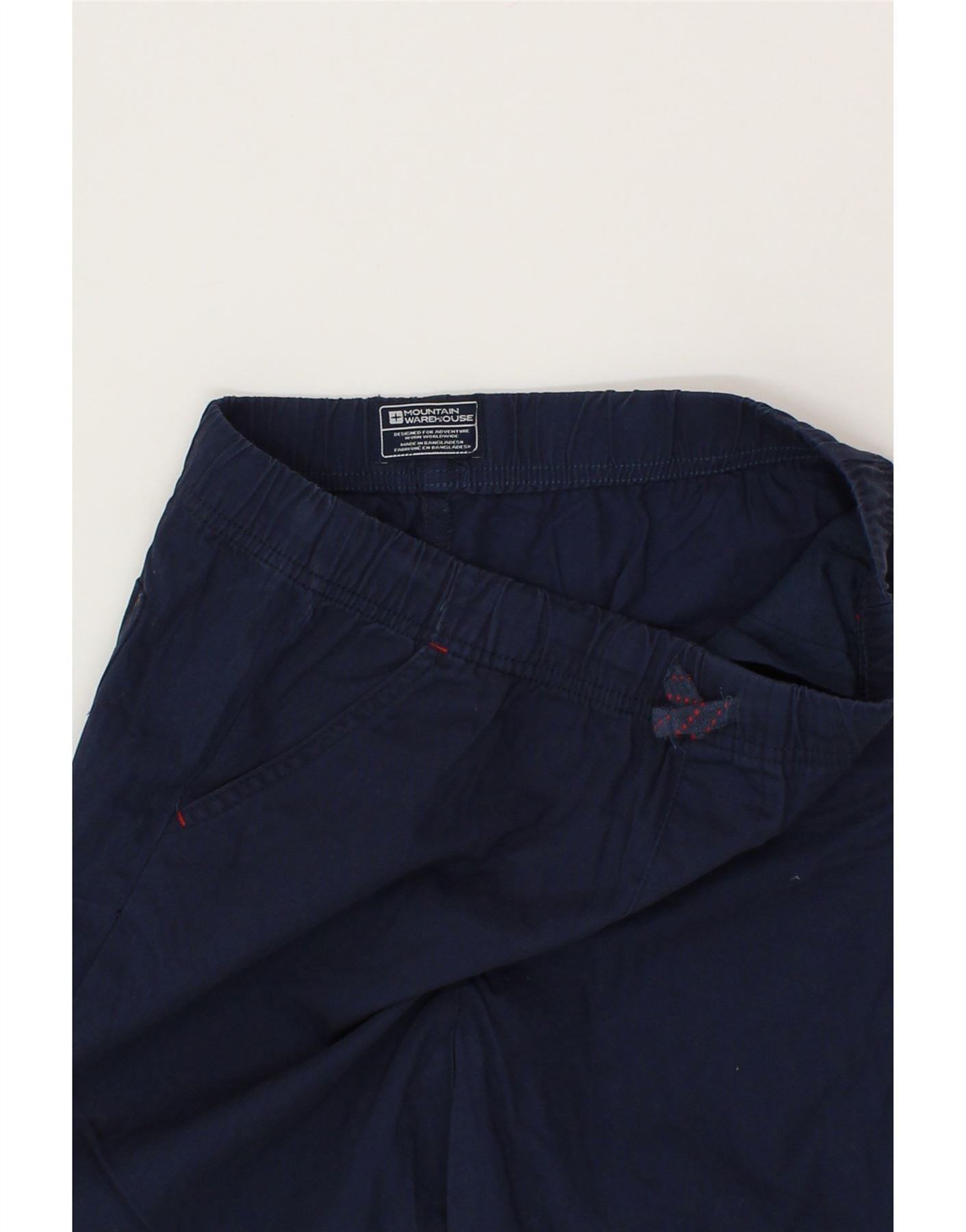 MOUNTAIN WAREHOUSE Boys Chino Shorts 14-15 Years W28  Navy Blue Cotton Vintage Mountain Warehouse and Second-Hand Mountain Warehouse from Messina Hembry