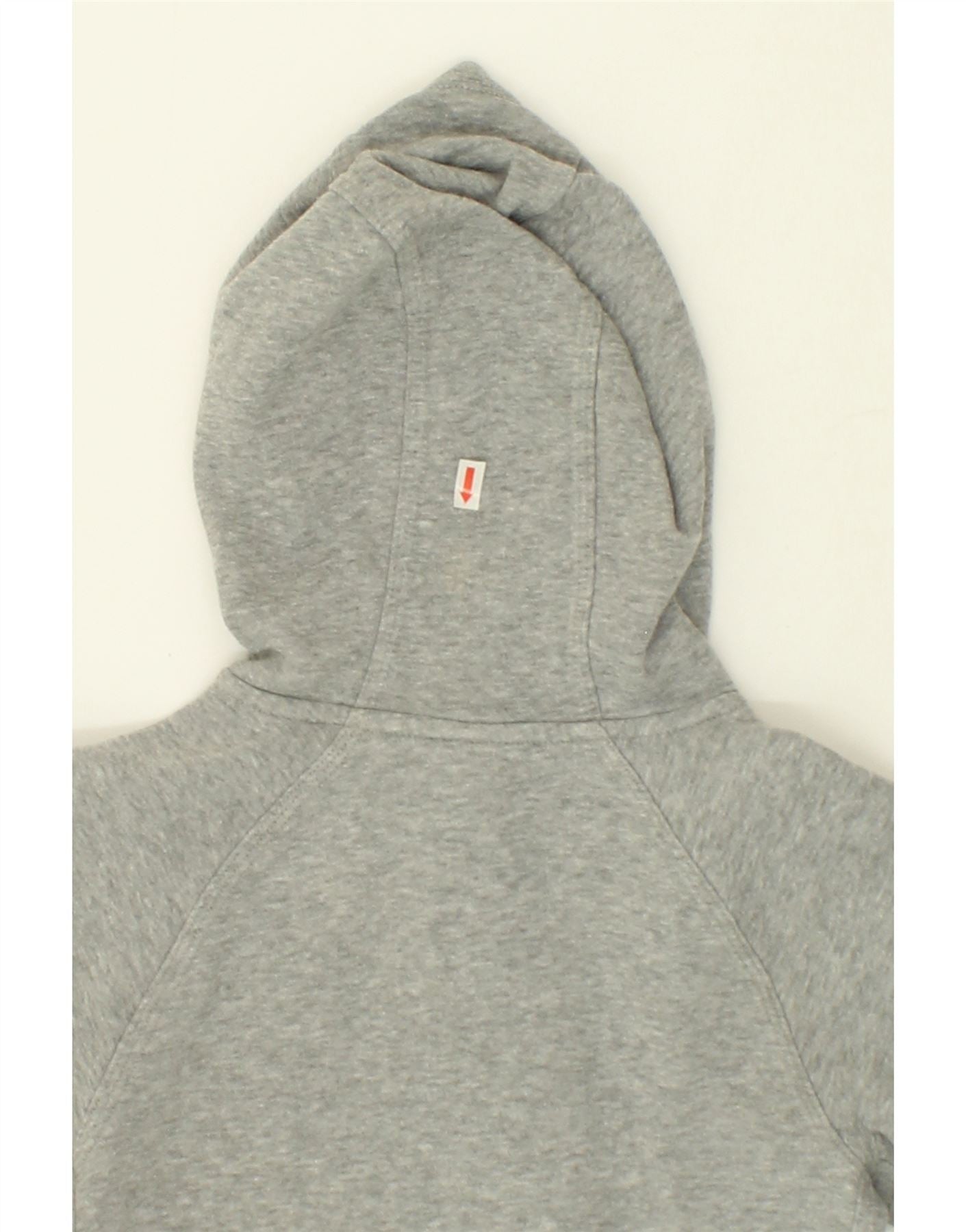 NIKE Girls Zip Hoodie Sweater 3-4 Years XS Grey Cotton Vintage Nike and Second-Hand Nike from Messina Hembry