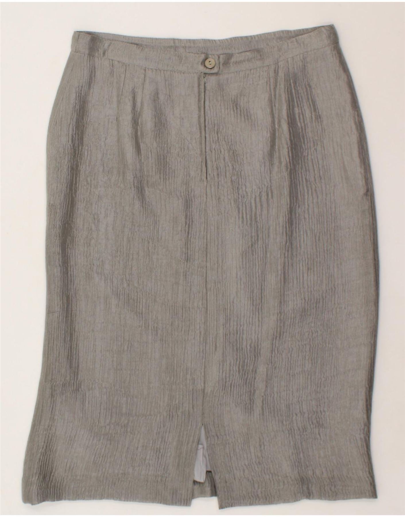 MARINA RINALDI Womens Straight Skirt Size 23 Medium W34 Grey Vintage Marina Rinaldi and Second-Hand Marina Rinaldi from Messina Hembry