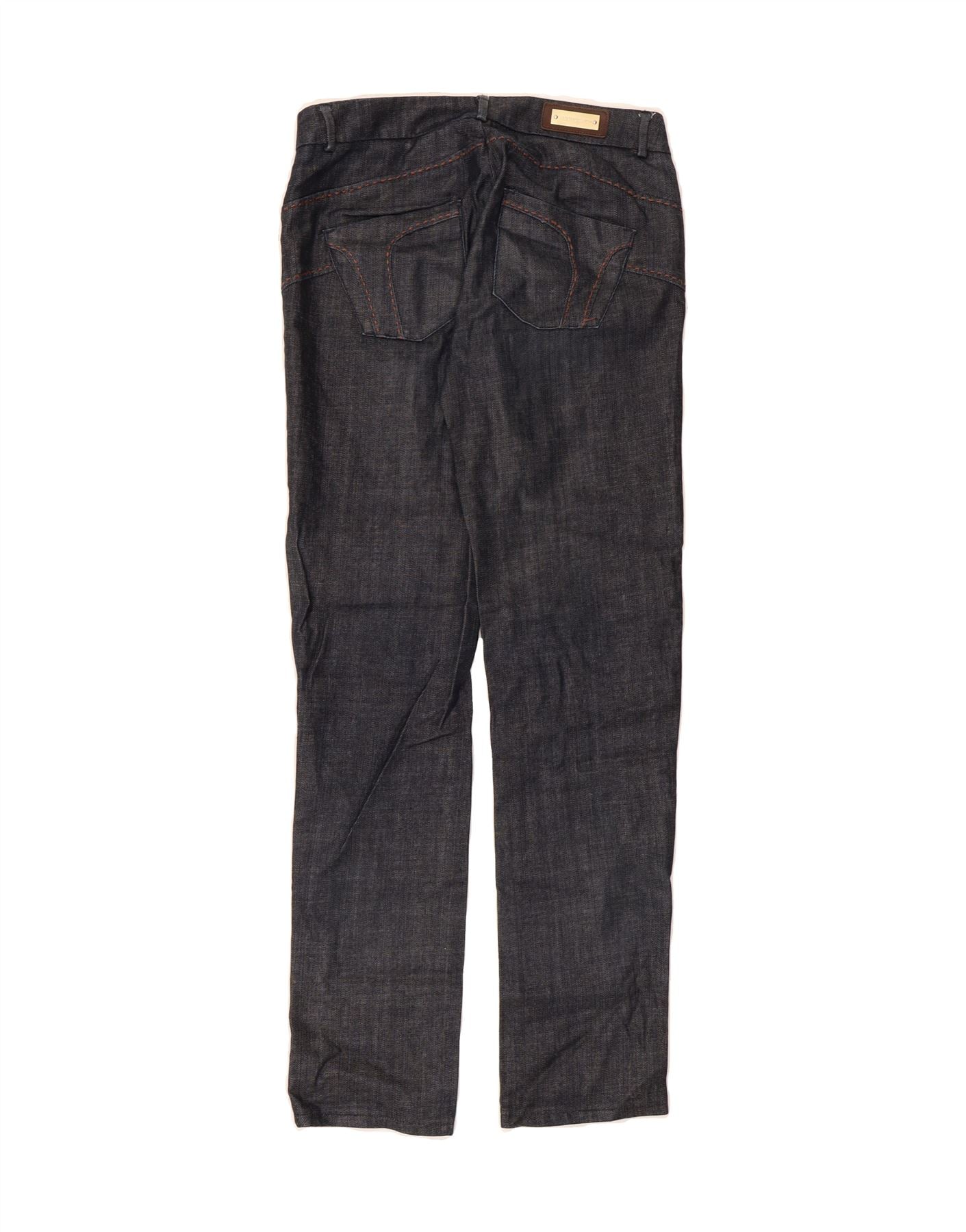 TRUSSARDI Womens Slim Jeans W26 L31 Navy Blue Cotton Vintage Trussardi and Second-Hand Trussardi from Messina Hembry