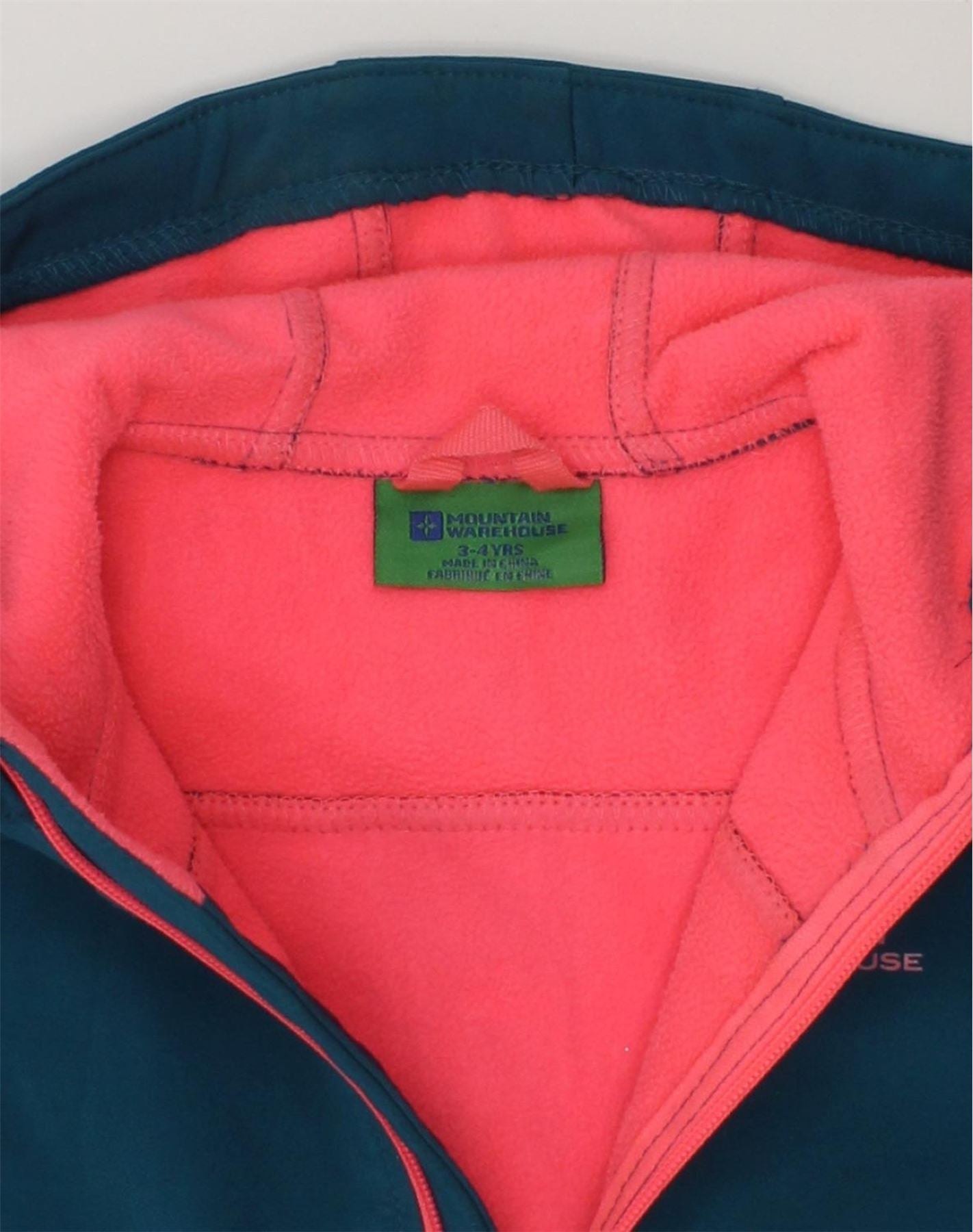 MOUNTAIN WAREHOUSE Girls Hooded Windbreaker Jacket 3-4 Years Green | Vintage Mountain Warehouse | Thrift | Second-Hand Mountain Warehouse | Used Clothing | Messina Hembry