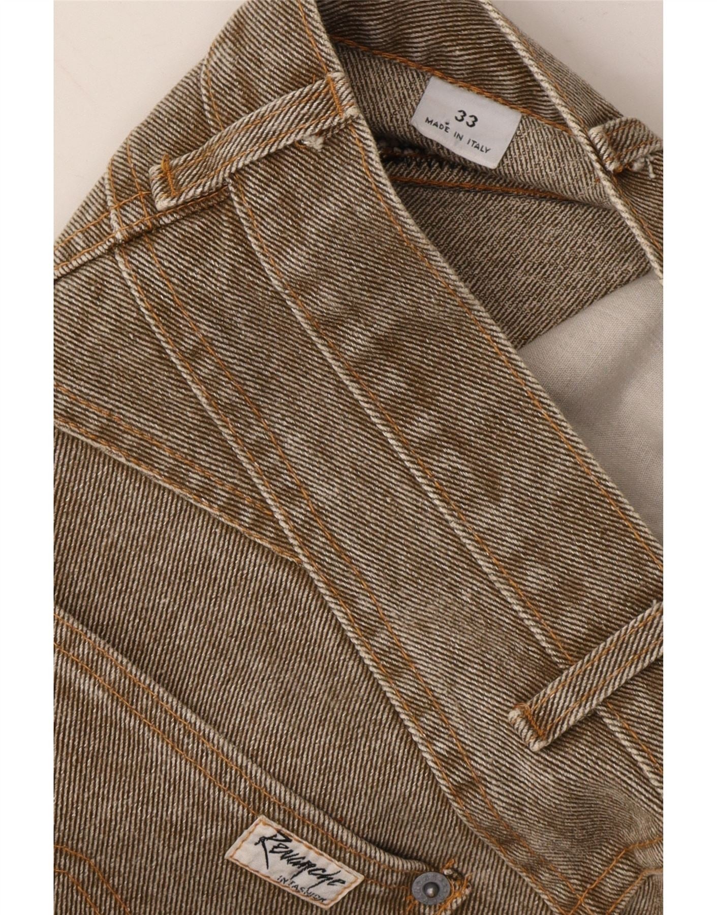 VINTAGE Mens Tapered Jeans W33 L34 Brown Vintage Vintage and Second-Hand Vintage from Messina Hembry