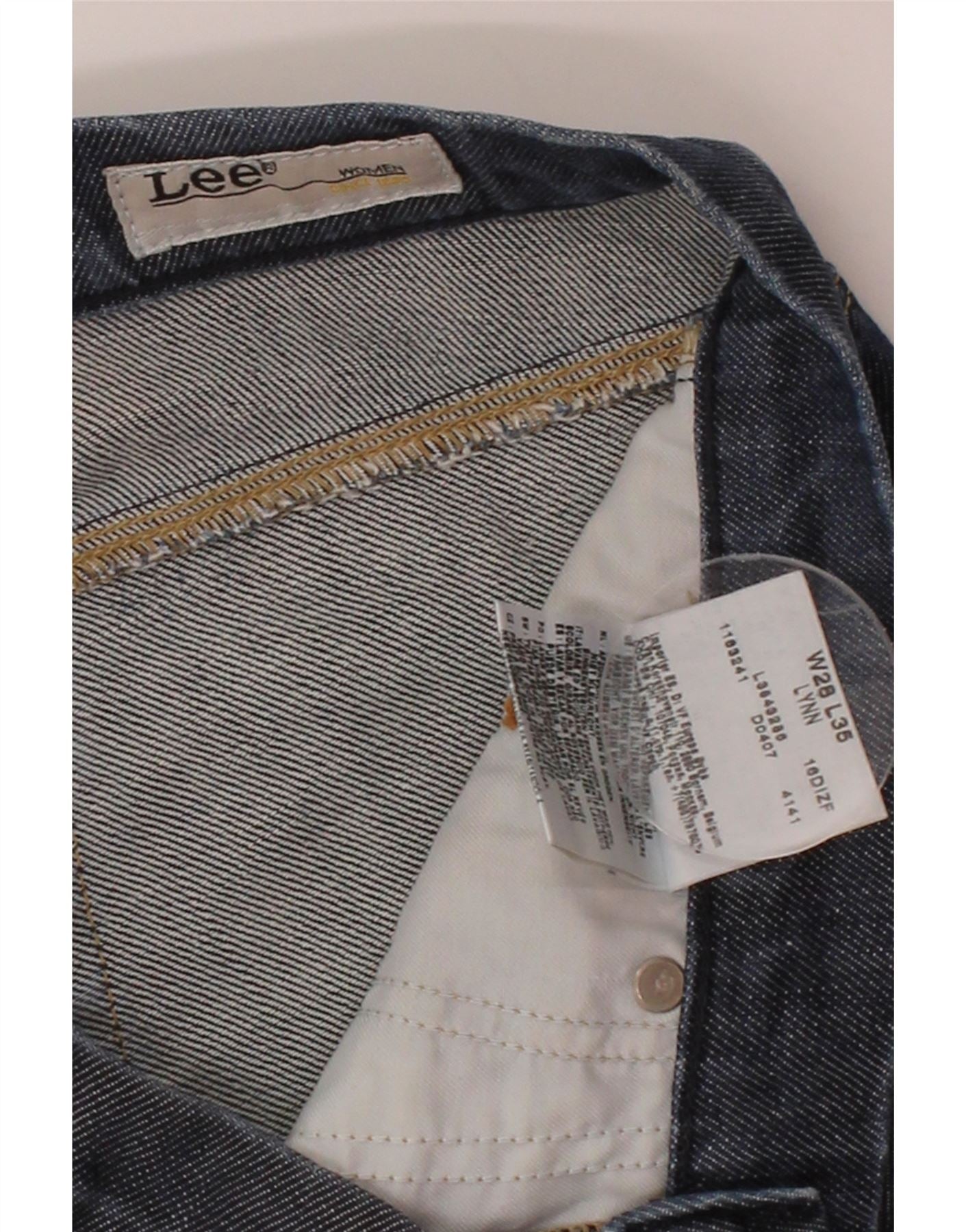 LEE Womens Lynn Straight Jeans W28 L35 Blue Cotton Vintage Lee and Second-Hand Lee from Messina Hembry