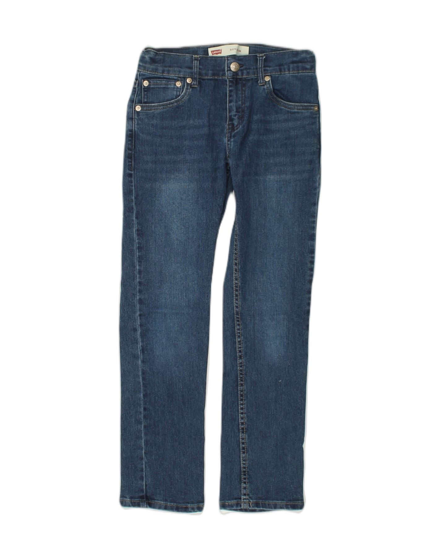 LEVI'S Girls 511 Slim Jeans 9-10 Years W25 L26  Navy Blue Cotton | Vintage Levi's | Thrift | Second-Hand Levi's | Used Clothing | Messina Hembry