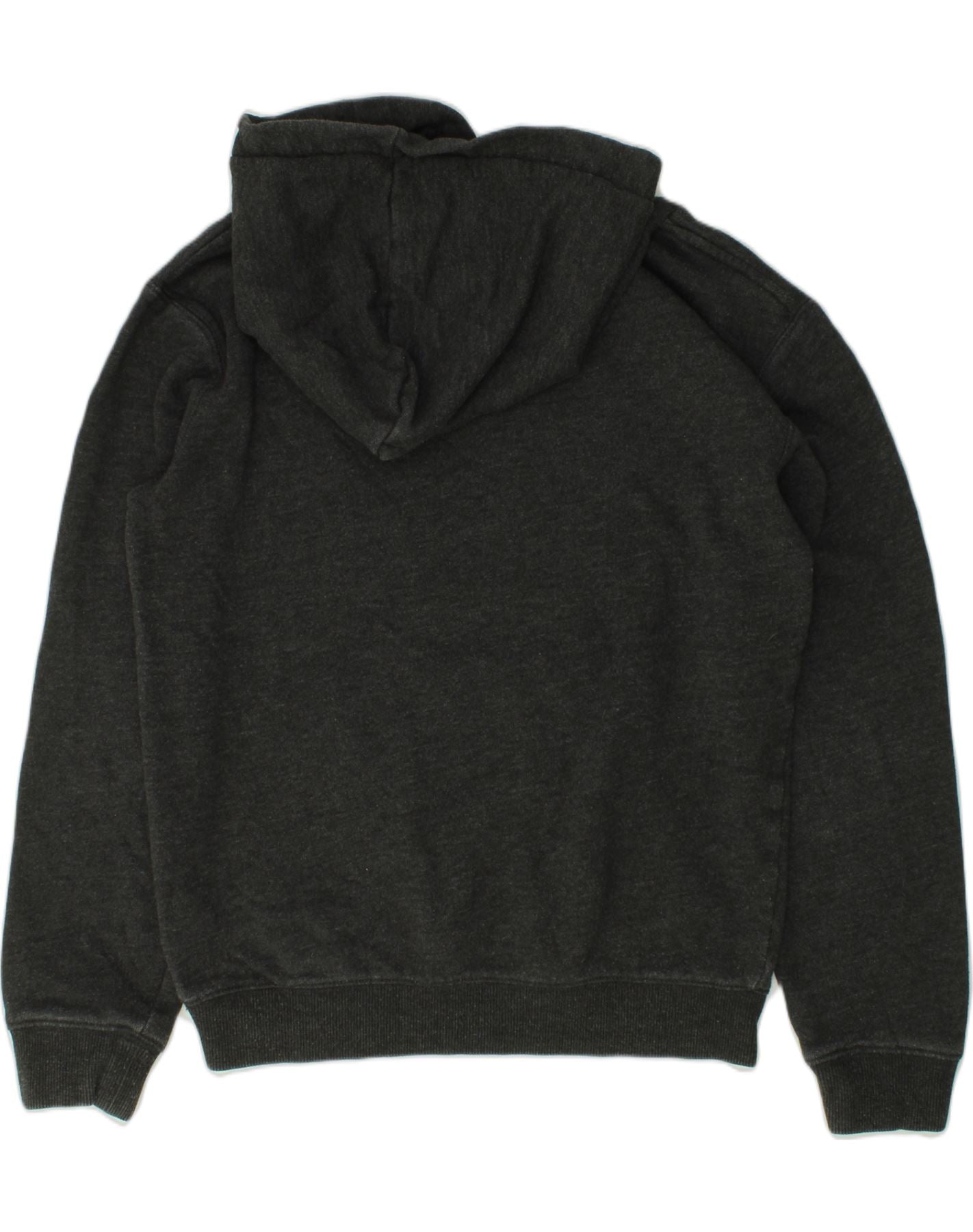 QUIKSILVER Girls Graphic Hoodie Jumper 9-10 Years Small Grey Cotton | Vintage Quiksilver | Thrift | Second-Hand Quiksilver | Used Clothing | Messina Hembry