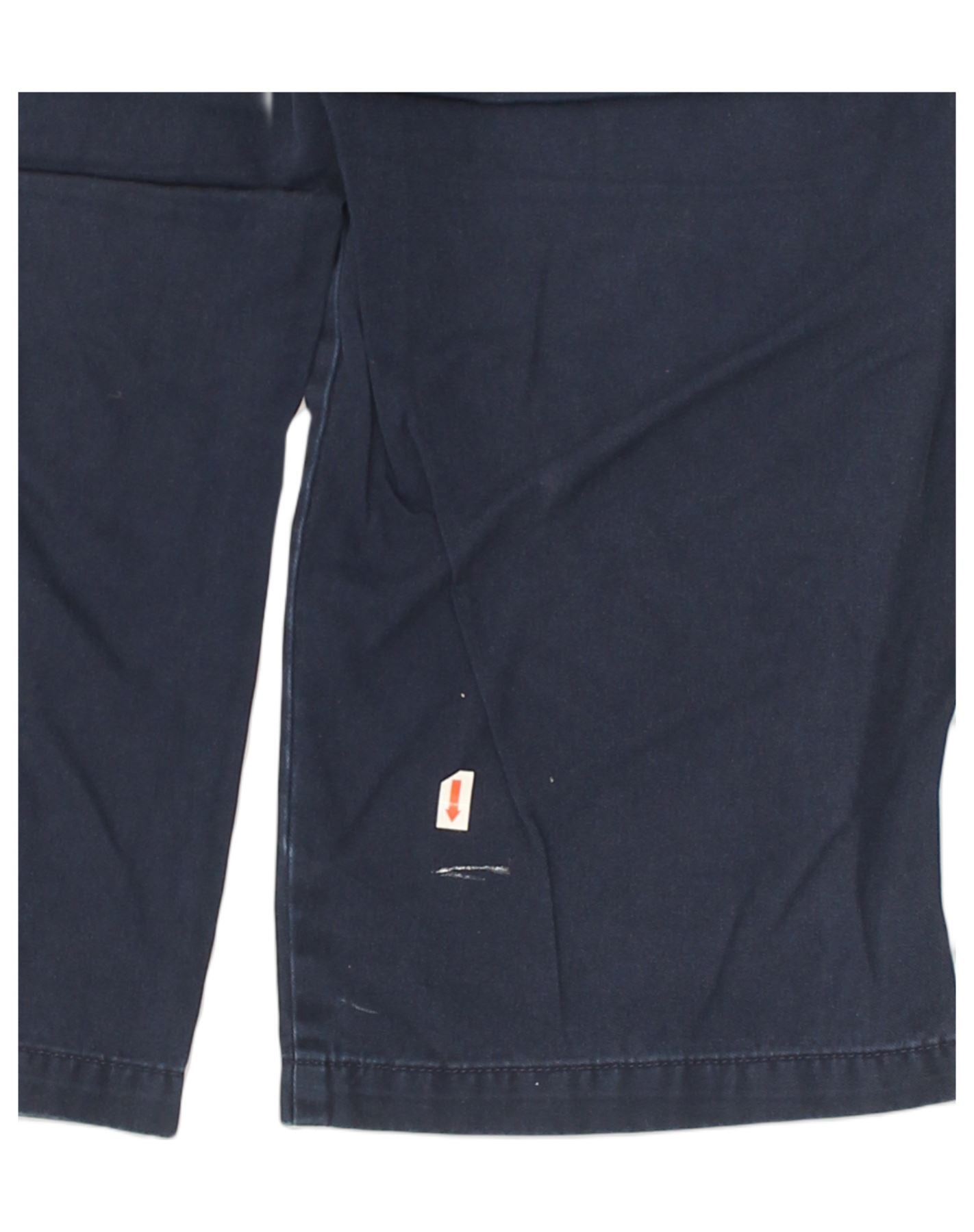 RALPH LAUREN Womens Straight Capri Trousers US 10 Large W33 L20 Navy Blue | Vintage Ralph Lauren | Thrift | Second-Hand Ralph Lauren | Used Clothing | Messina Hembry