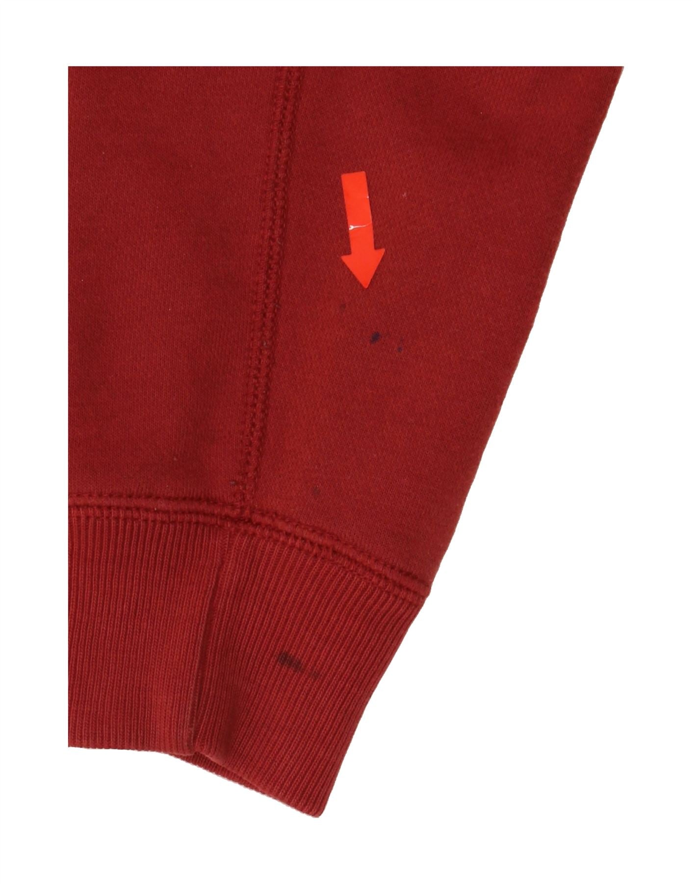 ABERCROMBIE & FITCH Womens Graphic Oversized Hoodie Jumper UK 6 XS Red Vintage Abercrombie & Fitch and Second-Hand Abercrombie & Fitch from Messina Hembry