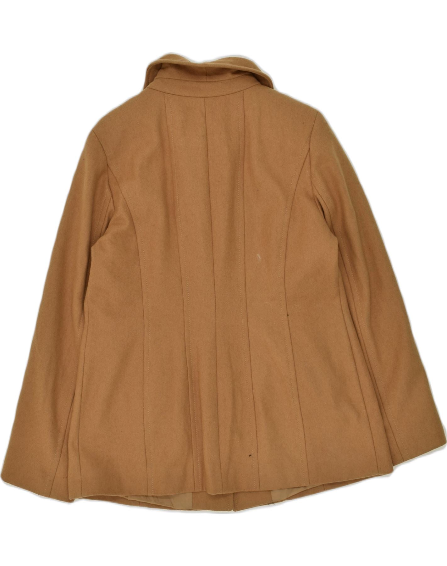 LONDON FOG Womens Overcoat UK 14 Large Beige Wool | Vintage London Fog | Thrift | Second-Hand London Fog | Used Clothing | Messina Hembry