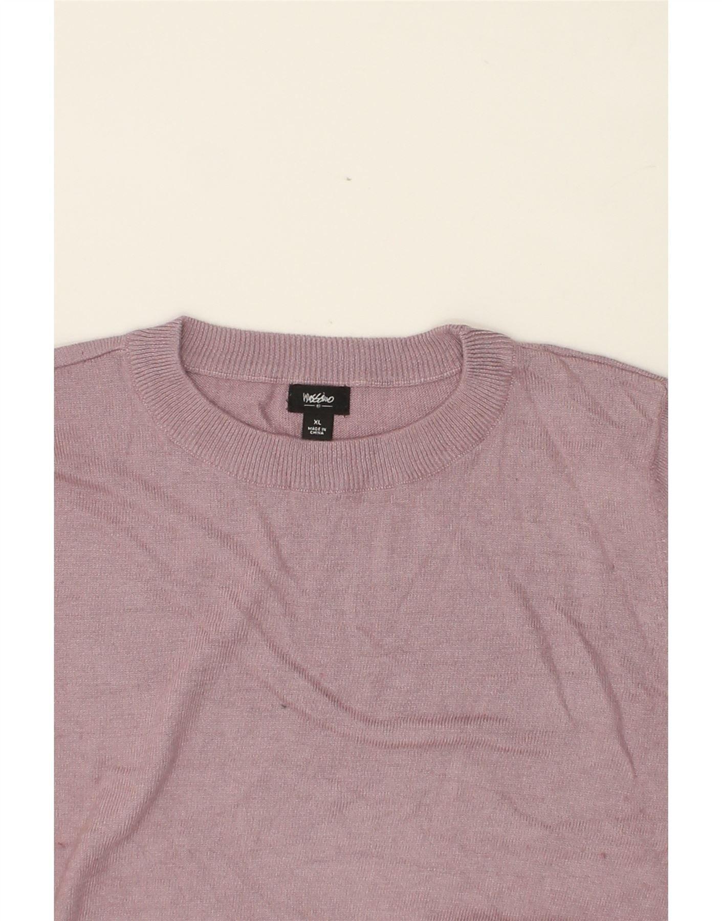MOSSIMO Womens Boat Neck Jumper Sweater UK 18 XL Pink Rayon Vintage Mossimo and Second-Hand Mossimo from Messina Hembry