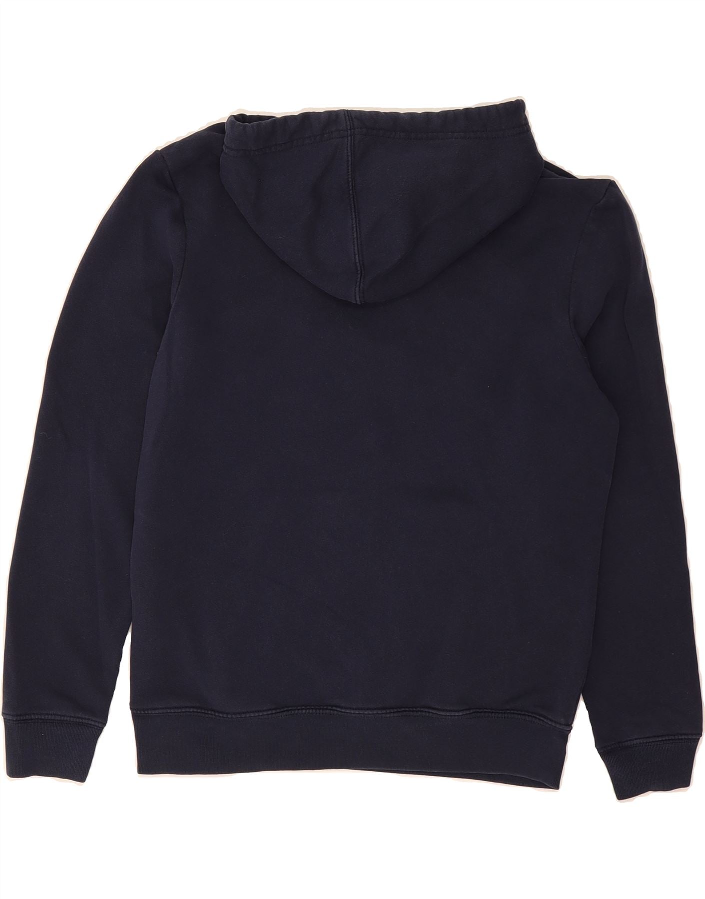 GAP Womens Graphic Oversized Hoodie Jumper UK 6 XS Navy Blue Cotton Vintage Gap and Second-Hand Gap from Messina Hembry