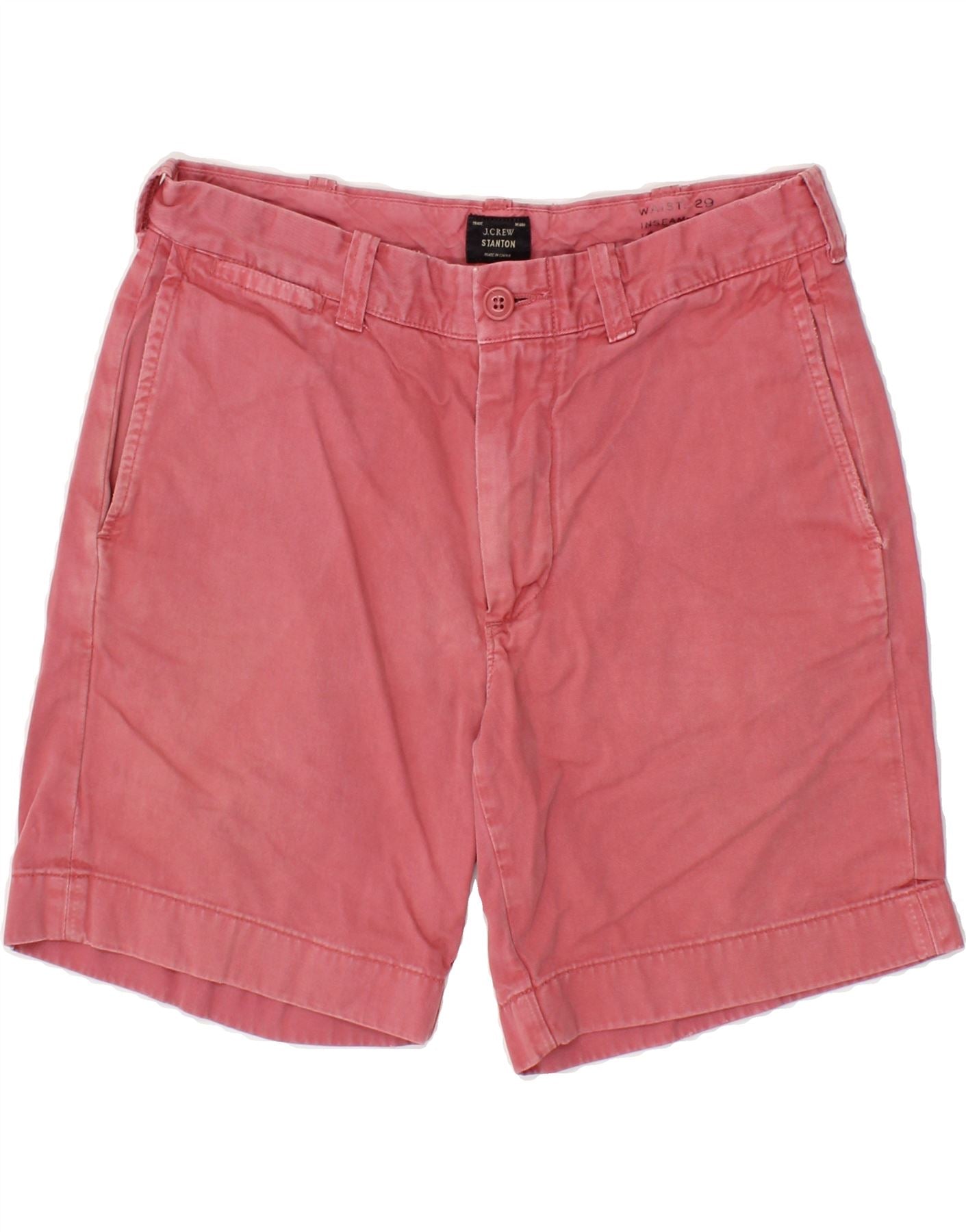 J. CREW Womens Stanton Chino Shorts W29 Medium Pink Cotton Vintage J. Crew and Second-Hand J. Crew from Messina Hembry