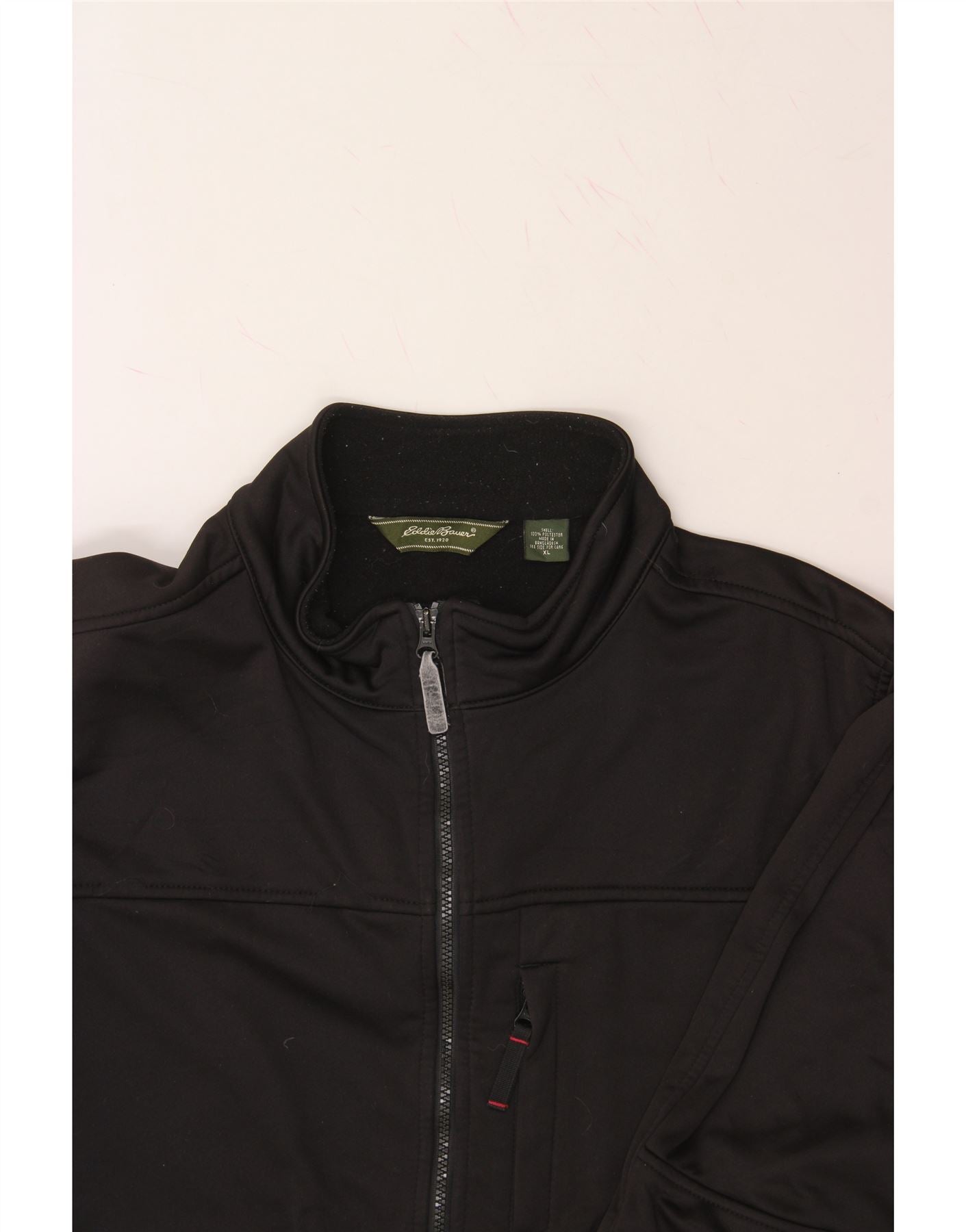 EDDIE BAUER Mens Tracksuit Top Jacket XL Black Polyester Vintage Eddie Bauer and Second-Hand Eddie Bauer from Messina Hembry