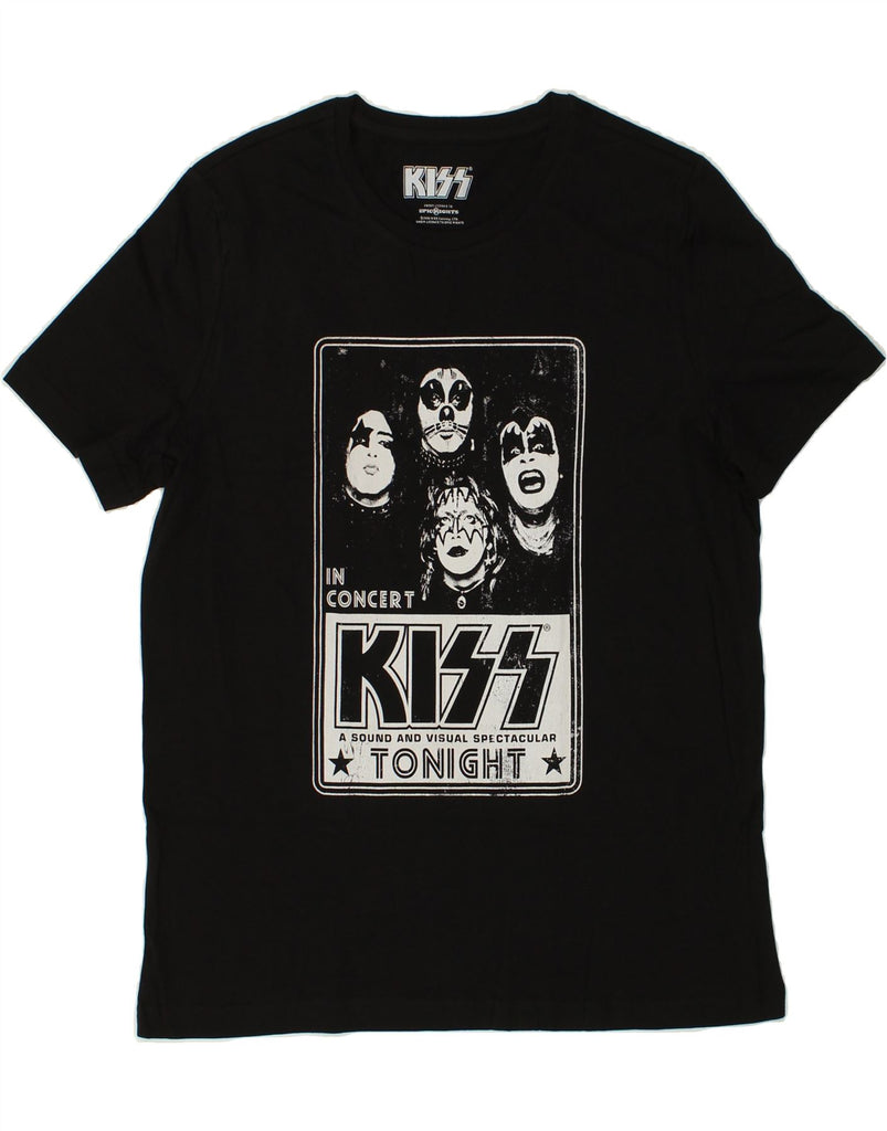 KISS Mens Graphic T-Shirt Top Large Black Cotton | Vintage Kiss | Thrift | Second-Hand Kiss | Used Clothing | Messina Hembry 